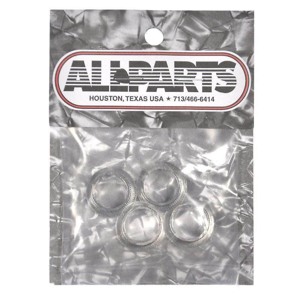 Allparts Press Fit Bass Tuning Key Bushings - Nickel Parts / Tuning Heads