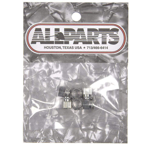 Allparts Press Fit Hex Tuning Key Bushings - Nickel Parts / Tuning Heads