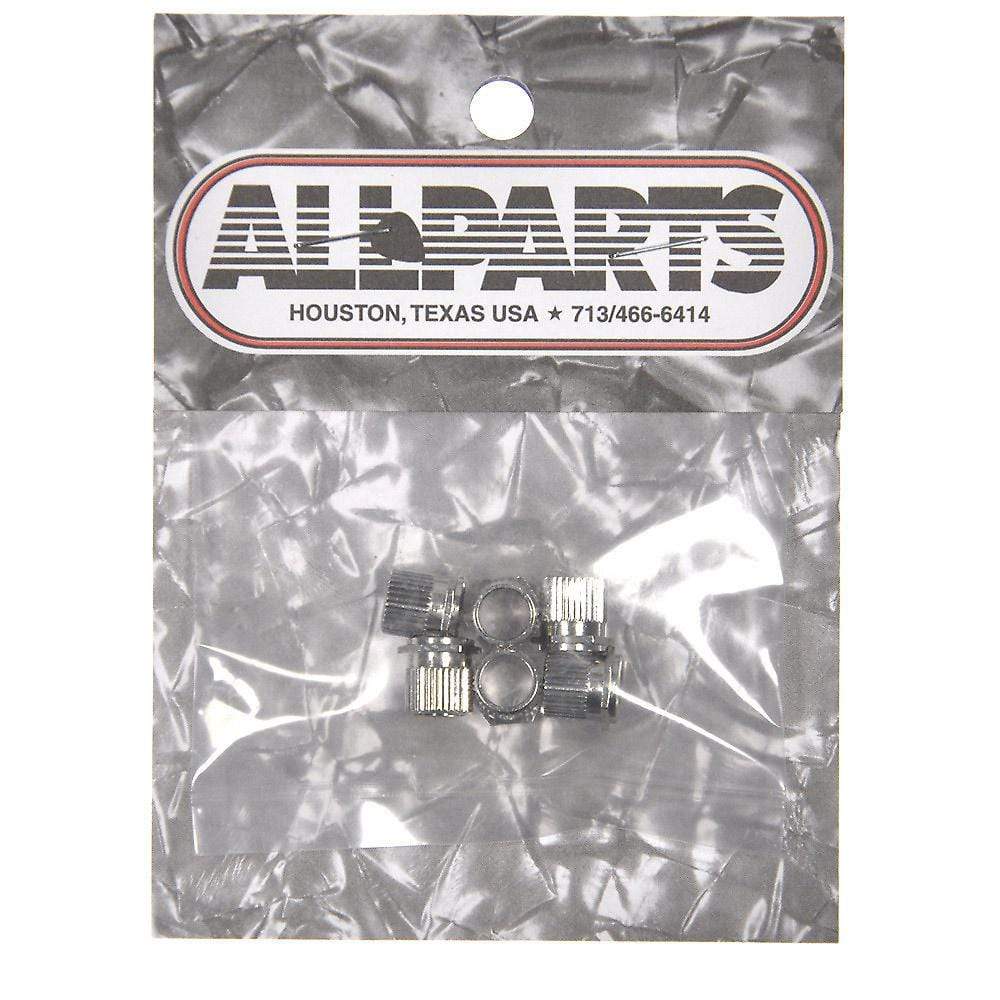 Allparts Press Fit Hex Tuning Key Bushings - Nickel Parts / Tuning Heads