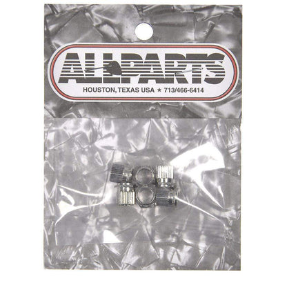 Allparts Press Fit Hex Tuning Key Bushings - Nickel Parts / Tuning Heads