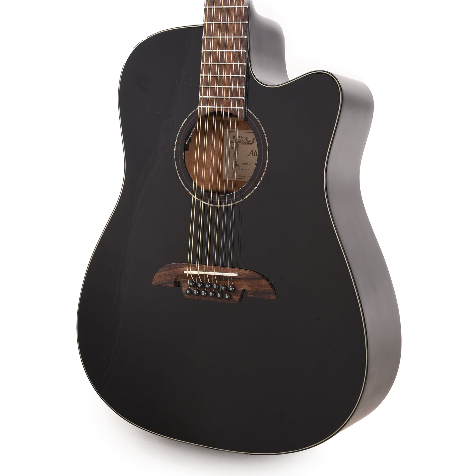 Alvarez AD6012CEBK Artist Series Acoustic Guitar 12-String Black Gloss Acoustic Guitars / 12-String
