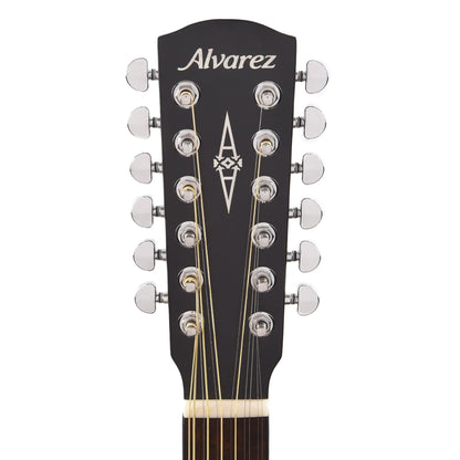 Alvarez AD6012CEBK Artist Series Acoustic Guitar 12-String Black Gloss Acoustic Guitars / 12-String