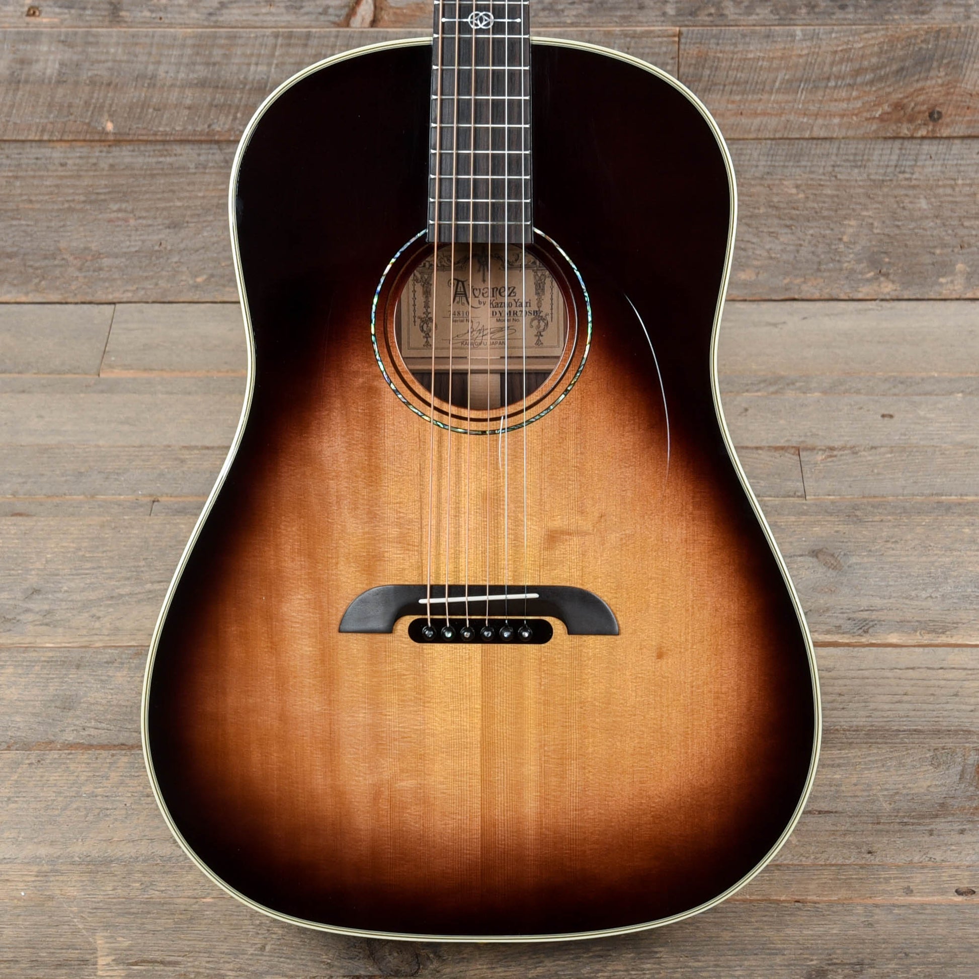 Alvarez DYMR70SB Yairi Masterworks Acoustic Guitar Natural Gloss Acoustic Guitars / Dreadnought