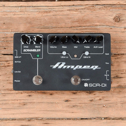Ampeg SCR‑DI Bass DI Preamp with Scrambler Overdrive Pedal Effects and Pedals / Overdrive and Boost
