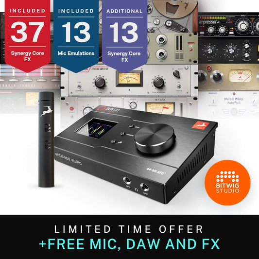 Antelope Audio Zen Go Synergy Core 4x8 Bus-Powered Thunderbolt 3 Audio Interface w/ Free Edge Note Microphone Pro Audio / Interfaces