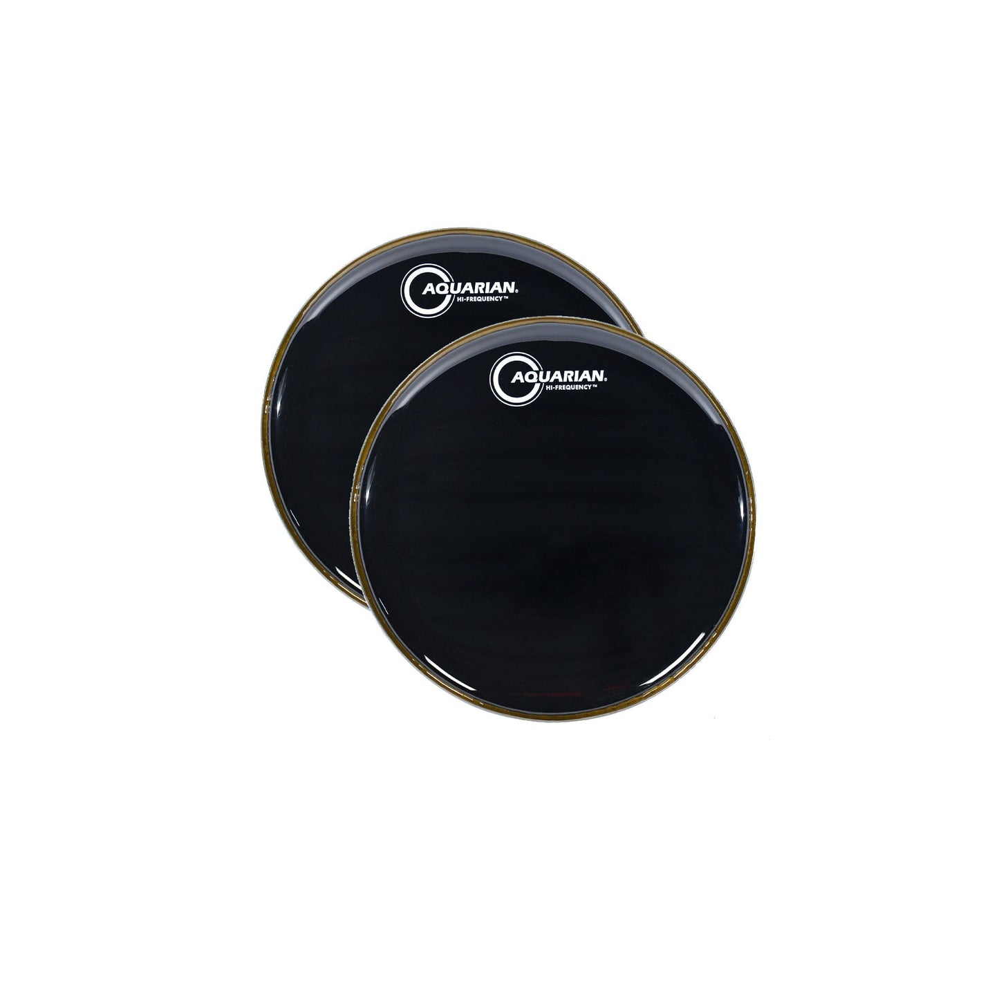 Aquarian 10" Hi-Frequency Drum Head Black Gloss (2 Pack Bundle) Drums and Percussion / Parts and Accessories / Heads