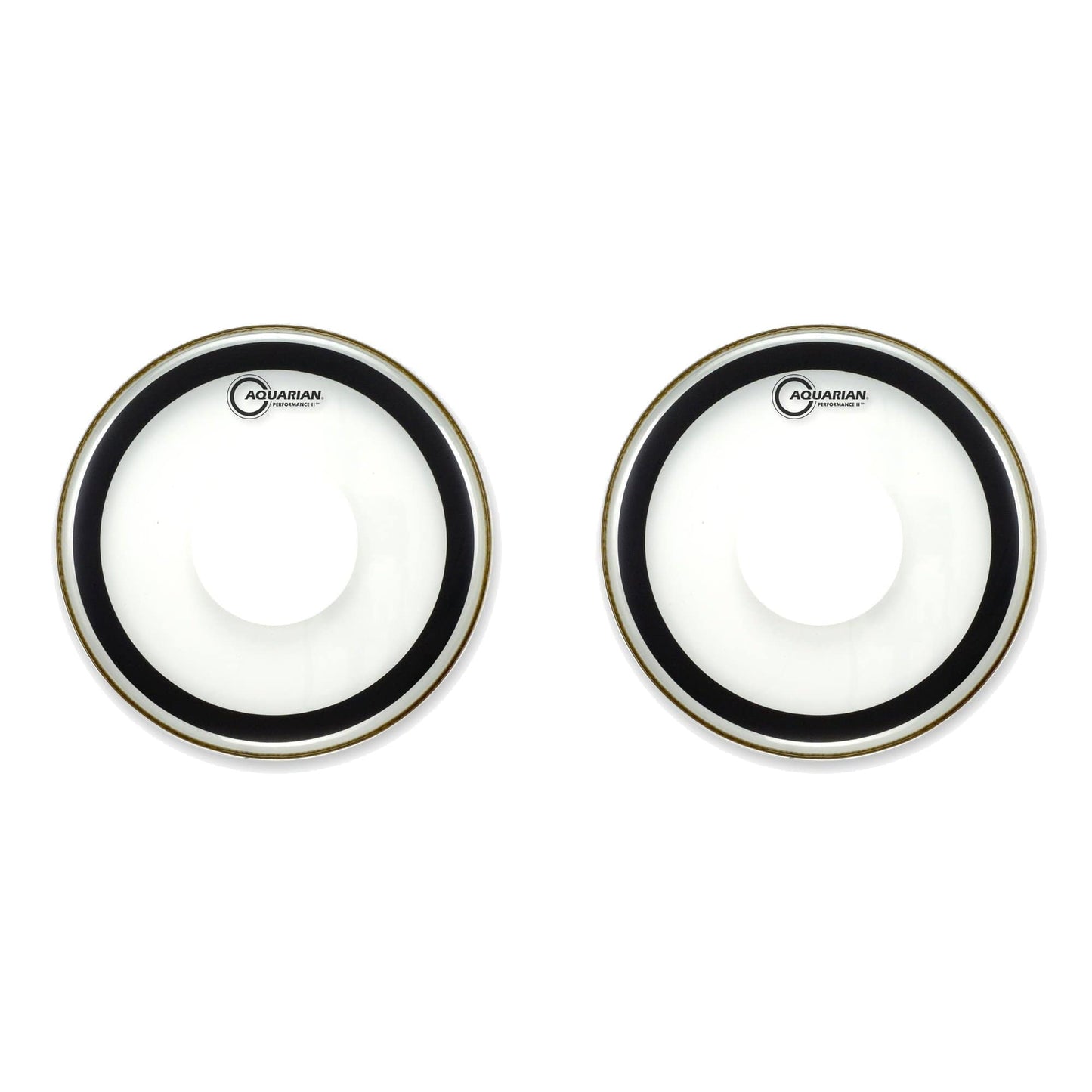Aquarian 10" Performance II Clear w/ Dot (2 Pack Bundle) Drums and Percussion / Parts and Accessories / Heads