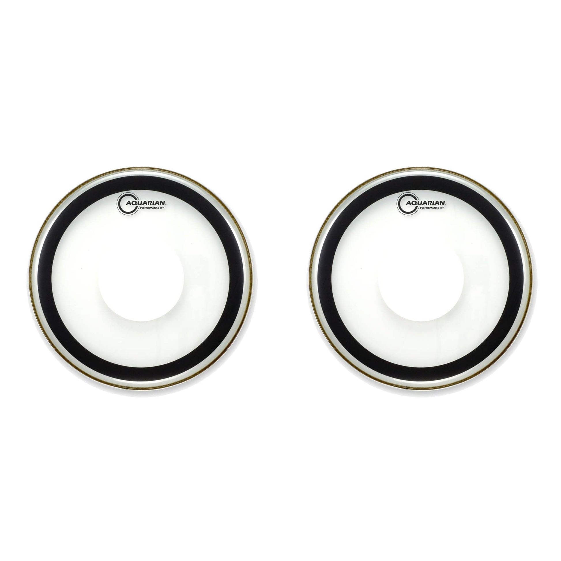 Aquarian 10" Performance II Clear w/ Dot (2 Pack Bundle) Drums and Percussion / Parts and Accessories / Heads