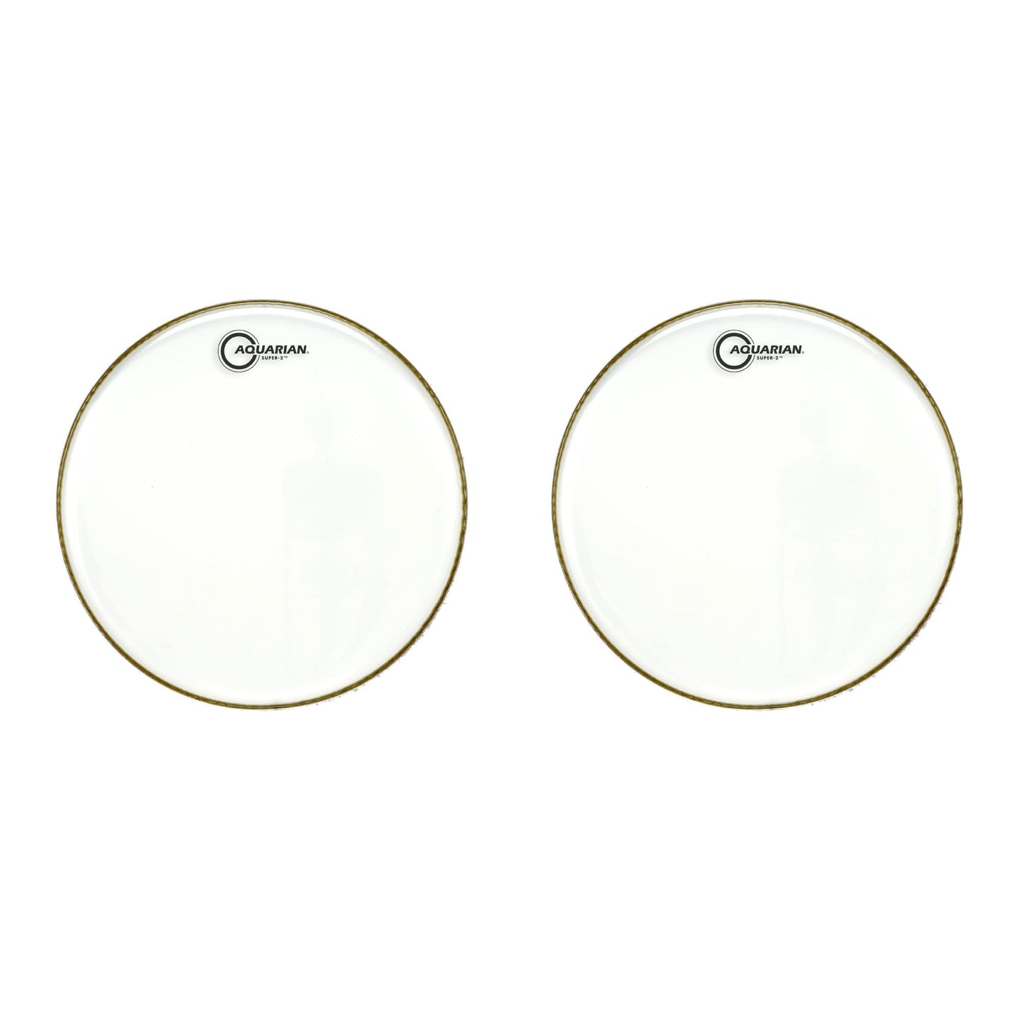 Aquarian 10" Super 2 Clear Batter Head (2 Pack Bundle) Drums and Percussion / Parts and Accessories / Heads
