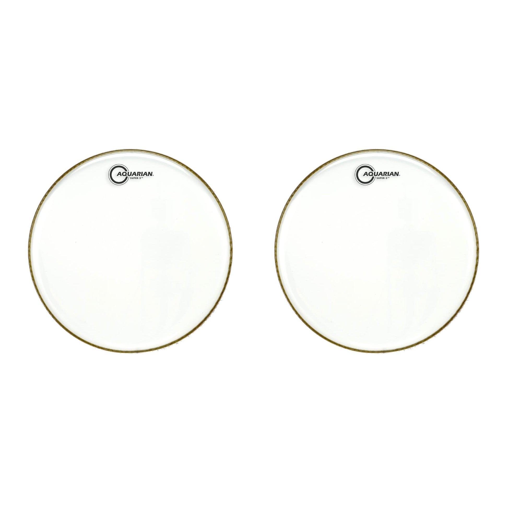 Aquarian 10" Super 2 Clear Batter Head (2 Pack Bundle) Drums and Percussion / Parts and Accessories / Heads