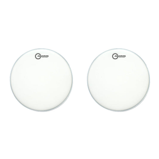 Aquarian 10" White Texture Coated Batter Drumhead (2 Pack Bundle) Drums and Percussion / Parts and Accessories / Heads