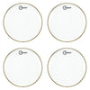 Aquarian 12" Classic Clear Drumhead (4 Pack Bundle) Drums and Percussion / Parts and Accessories / Heads