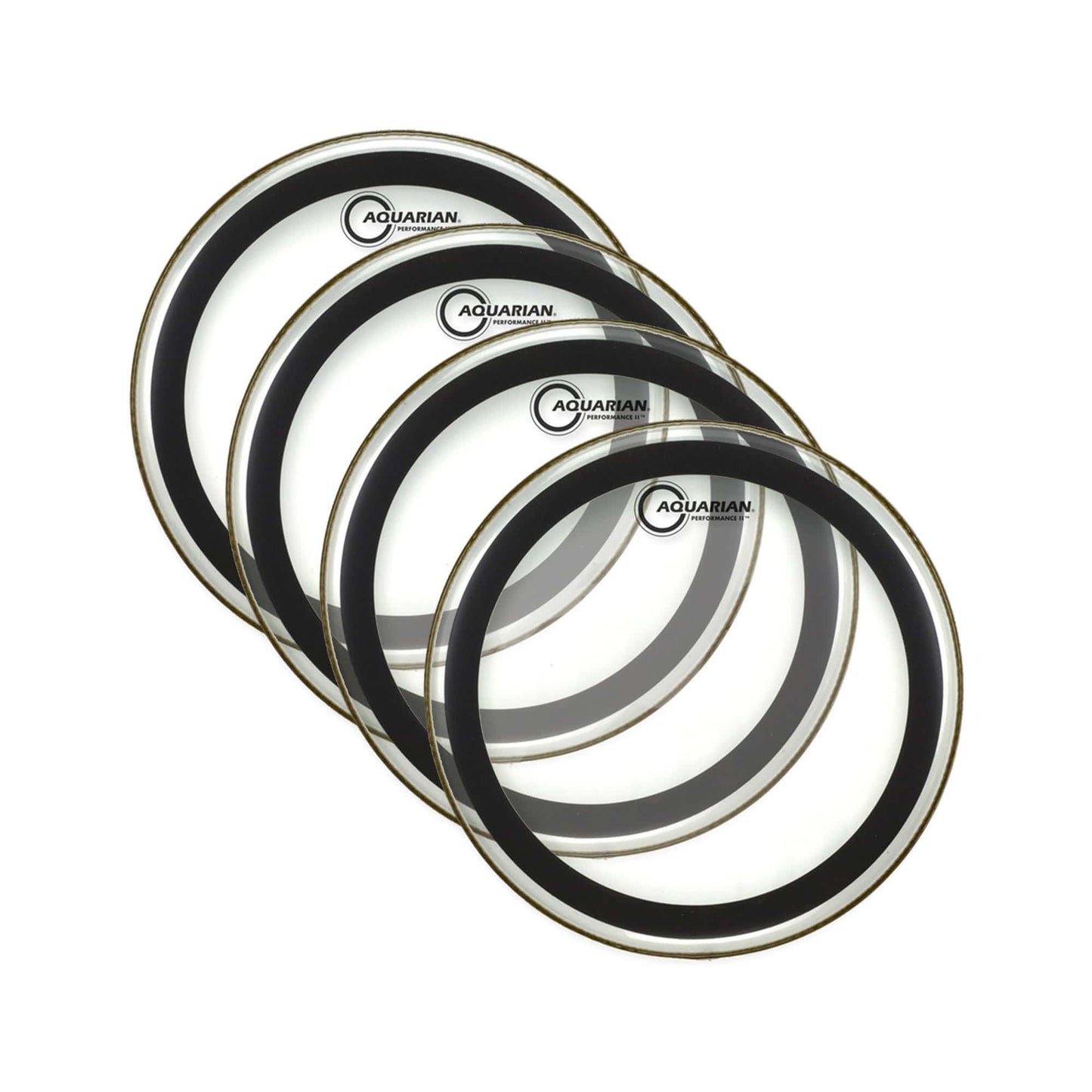 Aquarian 12" Performance II Clear Drumhead (4 Pack Bundle) Drums and Percussion / Parts and Accessories / Heads