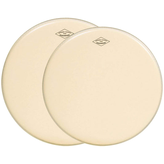 Aquarian 13/16" Modern Vintage Medium Drumhead (2 Pack Bundle) Drums and Percussion / Parts and Accessories / Heads