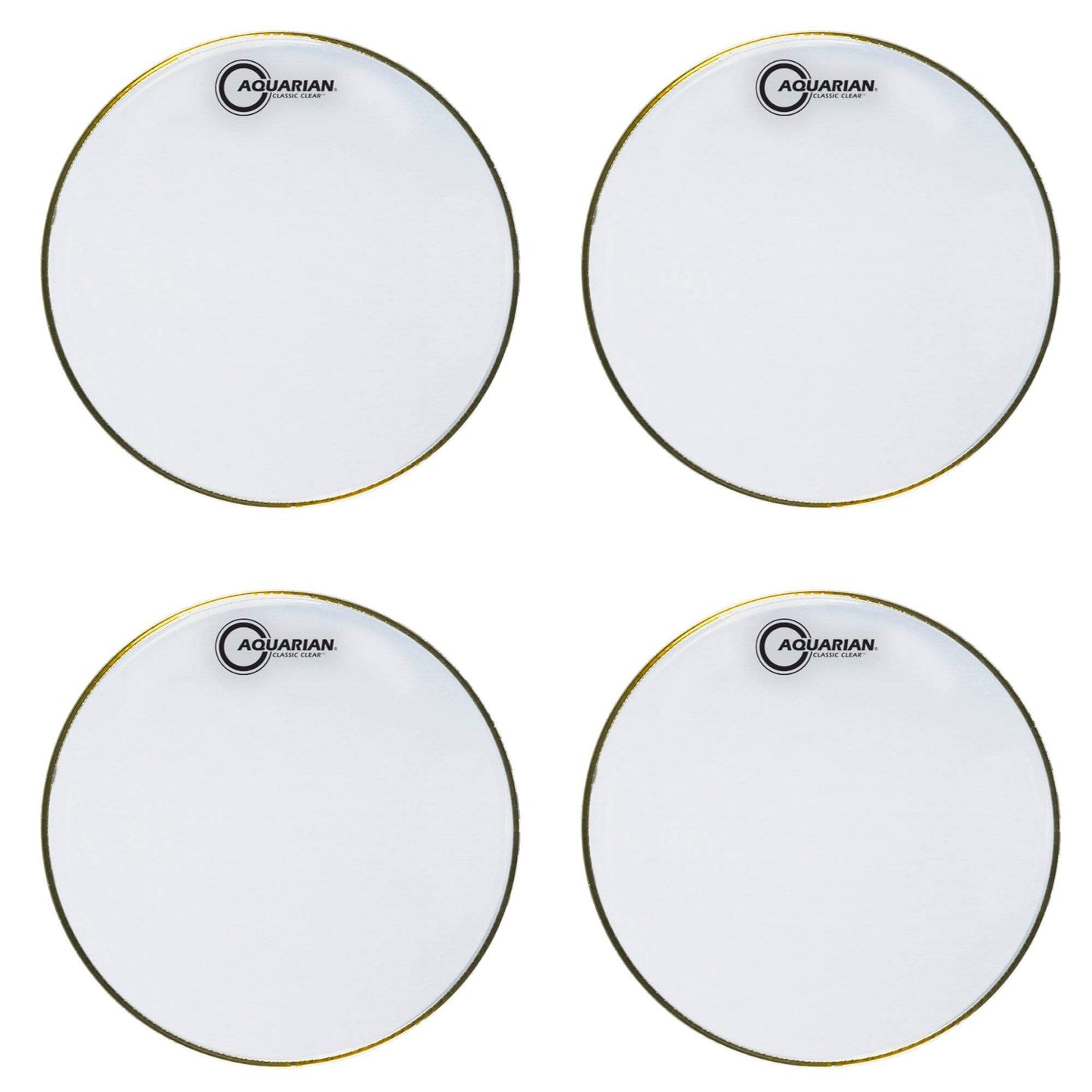 Aquarian 13" Classic Clear Snare Side Drumhead (4 Pack Bundle) Drums and Percussion / Parts and Accessories / Heads
