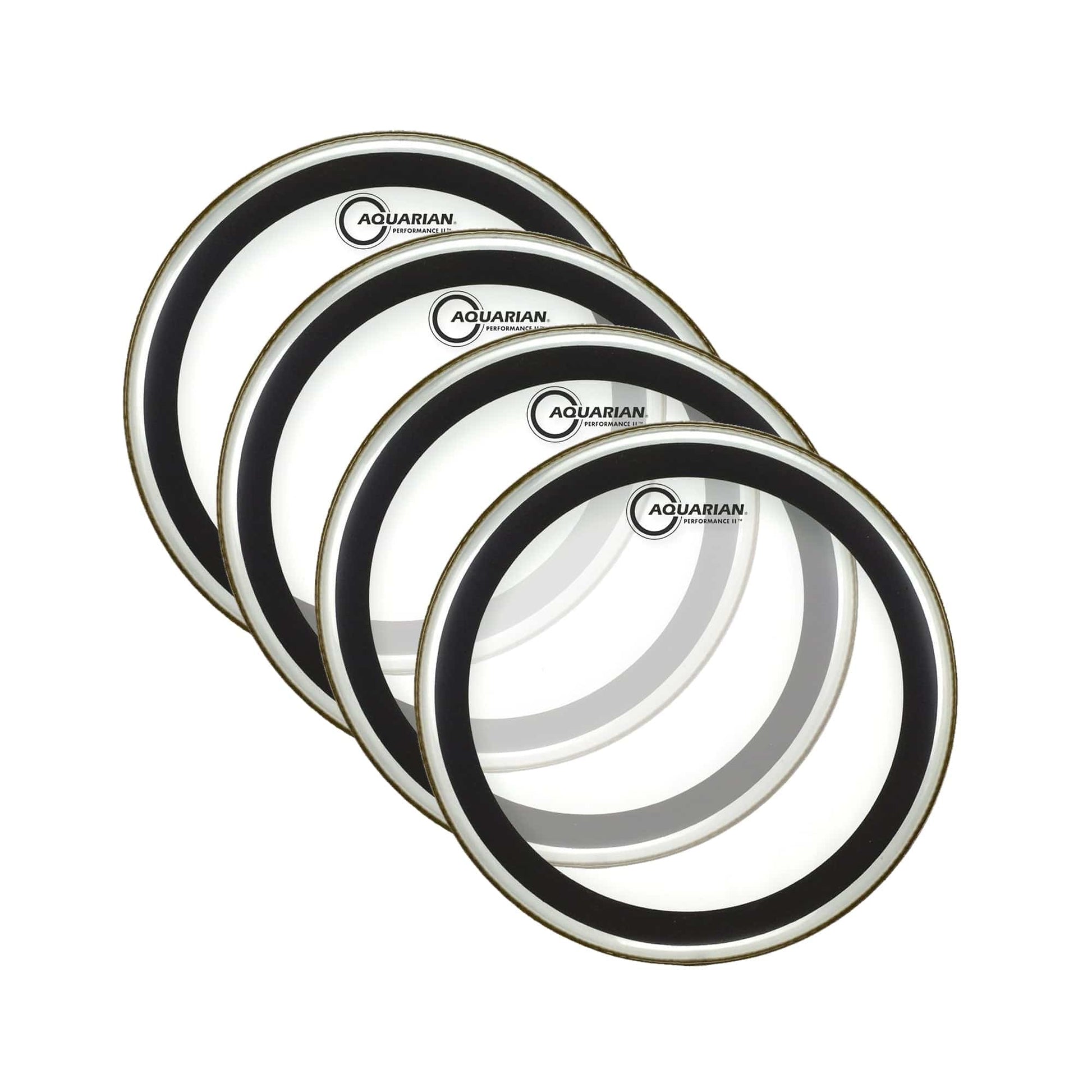 Aquarian 13" Performance II Clear Drumhead (4 Pack Bundle) Drums and Percussion / Parts and Accessories / Heads