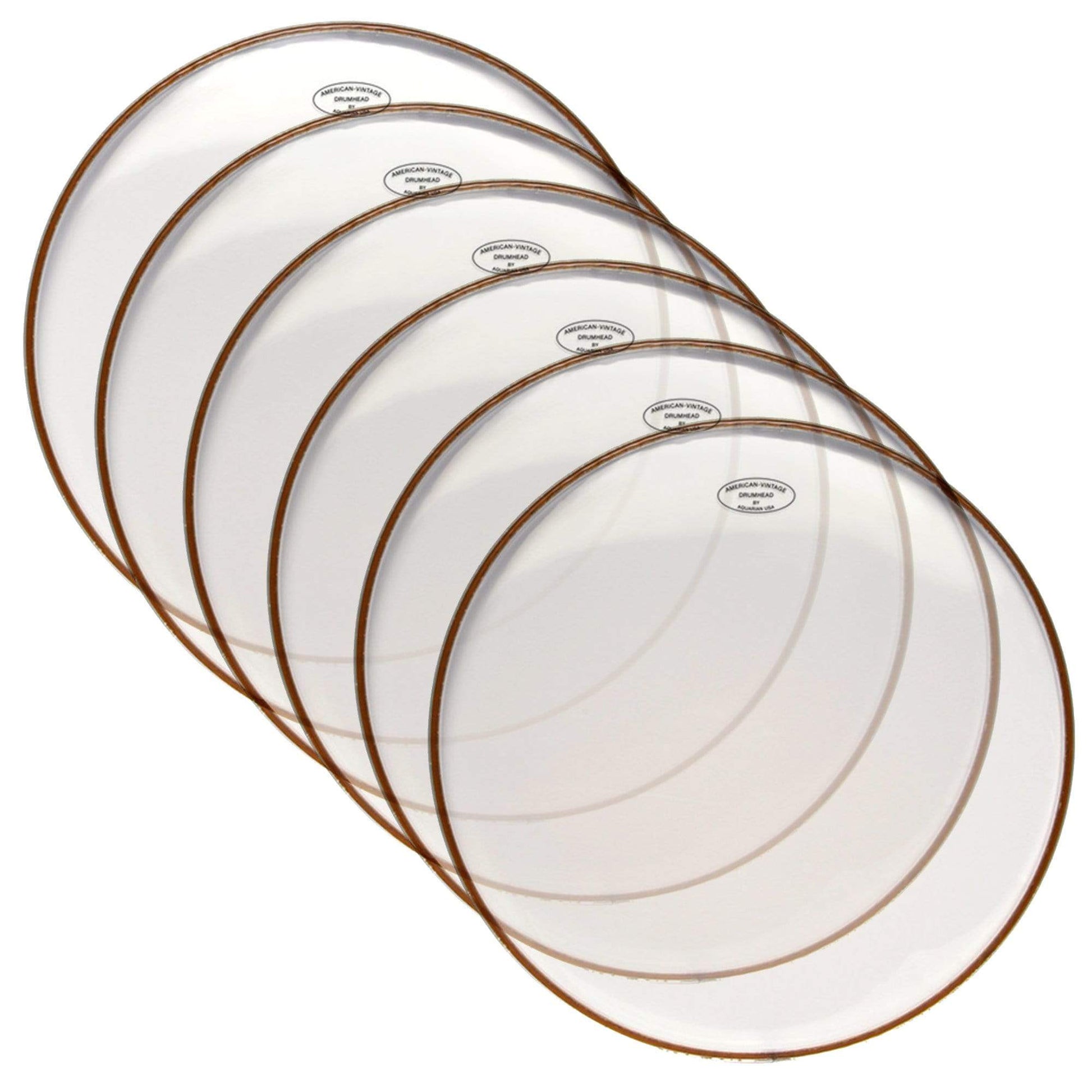 Aquarian 14" American Vintage Snare Side Head (6 Pack Bundle) Drums and Percussion / Parts and Accessories / Heads