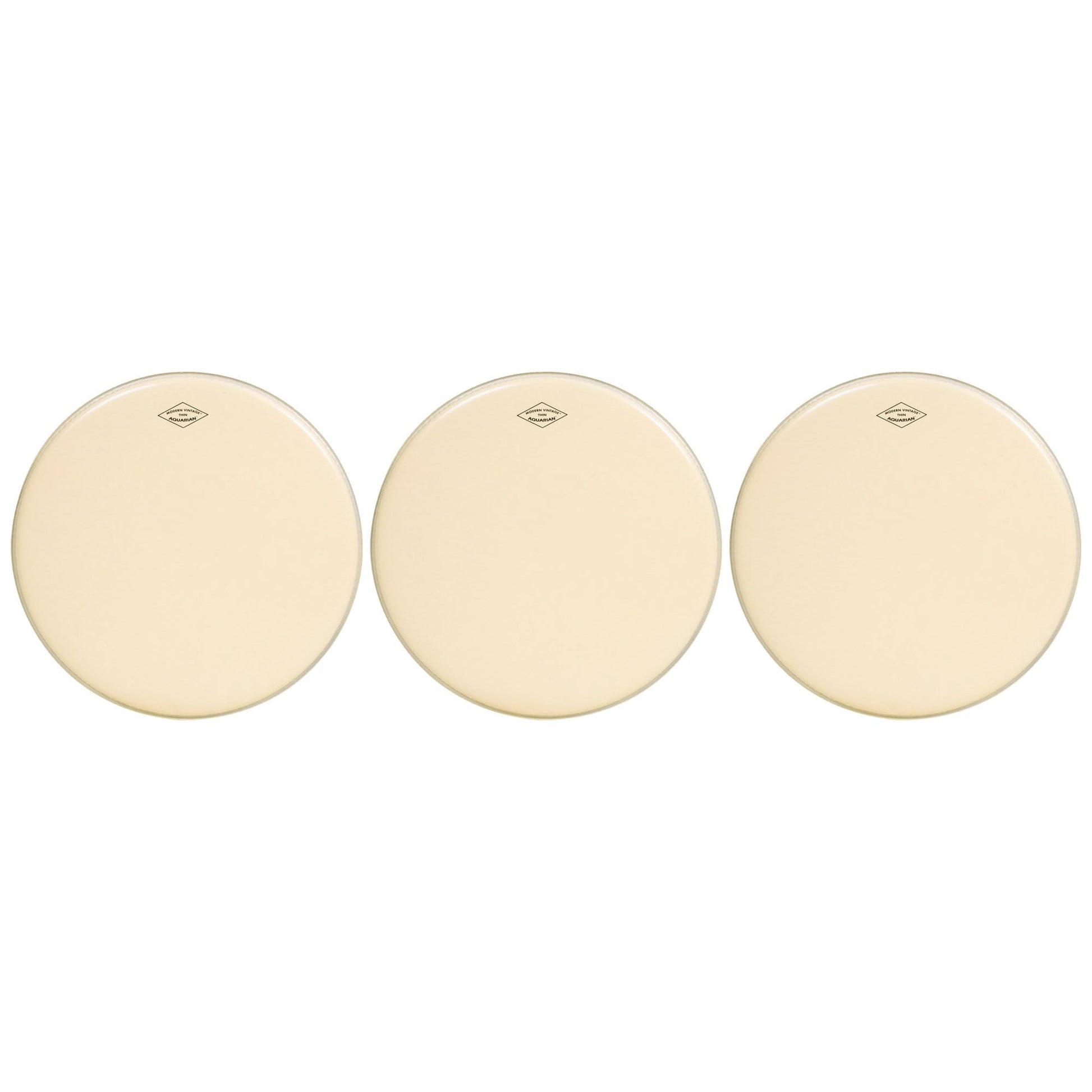 Aquarian 14" Modern Vintage Medium Drumhead (3 Pack Bundle) Drums and Percussion / Parts and Accessories / Heads