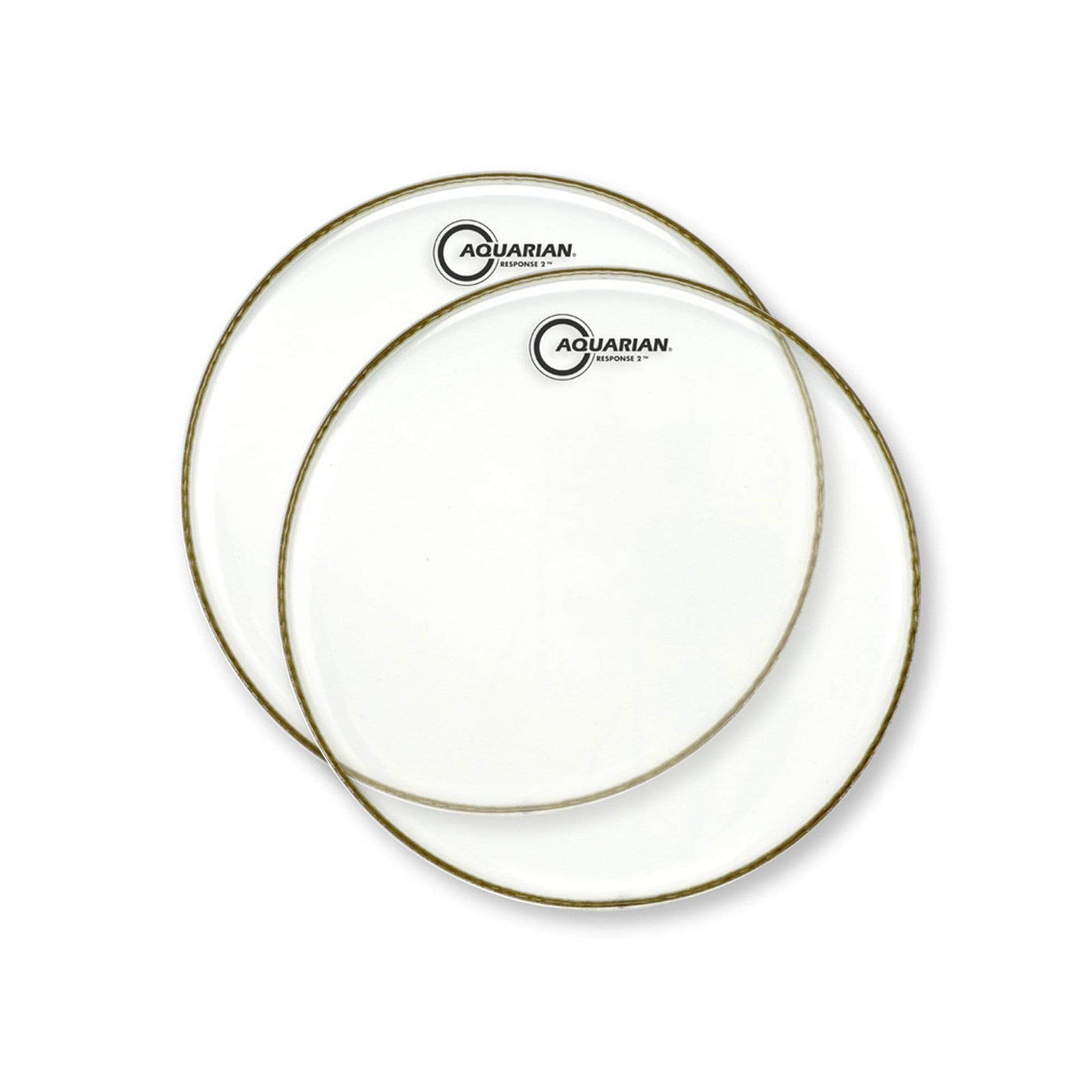 Aquarian 14" Response 2 Clear Batter (2 Pack Bundle) Drums and Percussion / Parts and Accessories / Heads