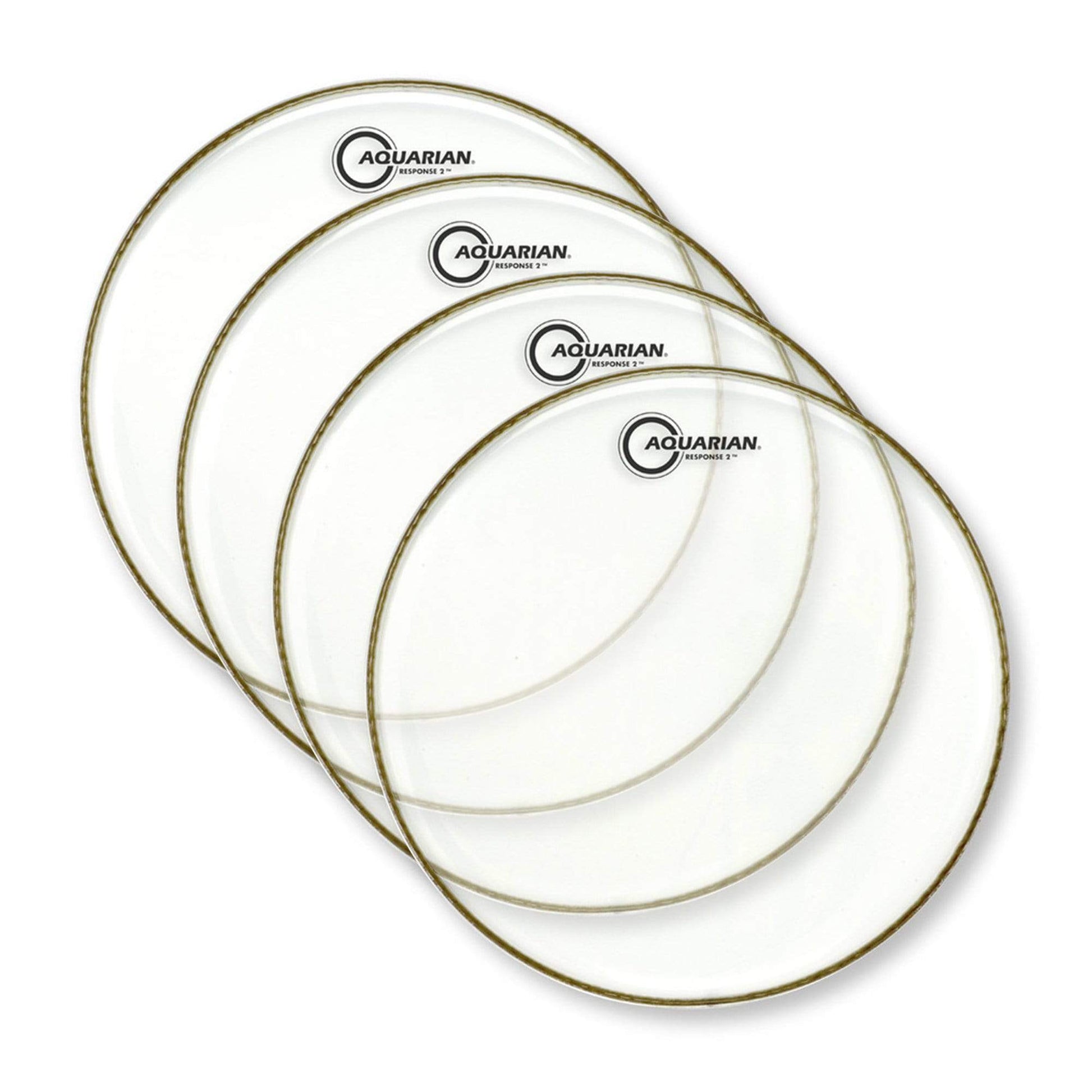 Aquarian 14" Response 2 Clear Batter (4 Pack Bundle) Drums and Percussion / Parts and Accessories / Heads