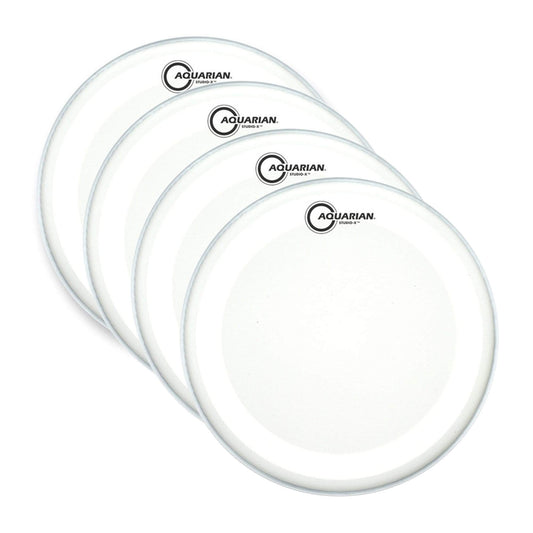 Aquarian 14" Studio-X Coated (4 Pack Bundle) Drums and Percussion / Parts and Accessories / Heads
