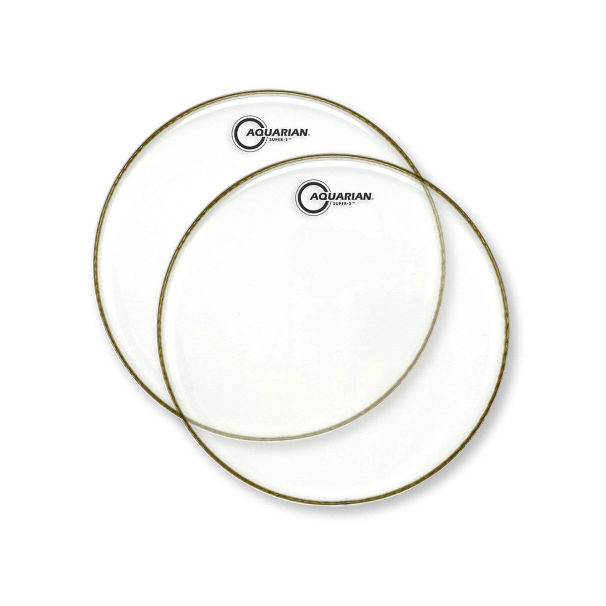 Aquarian 14" Super 2 Clear Batter Head (2 Pack Bundle) Drums and Percussion / Parts and Accessories / Heads