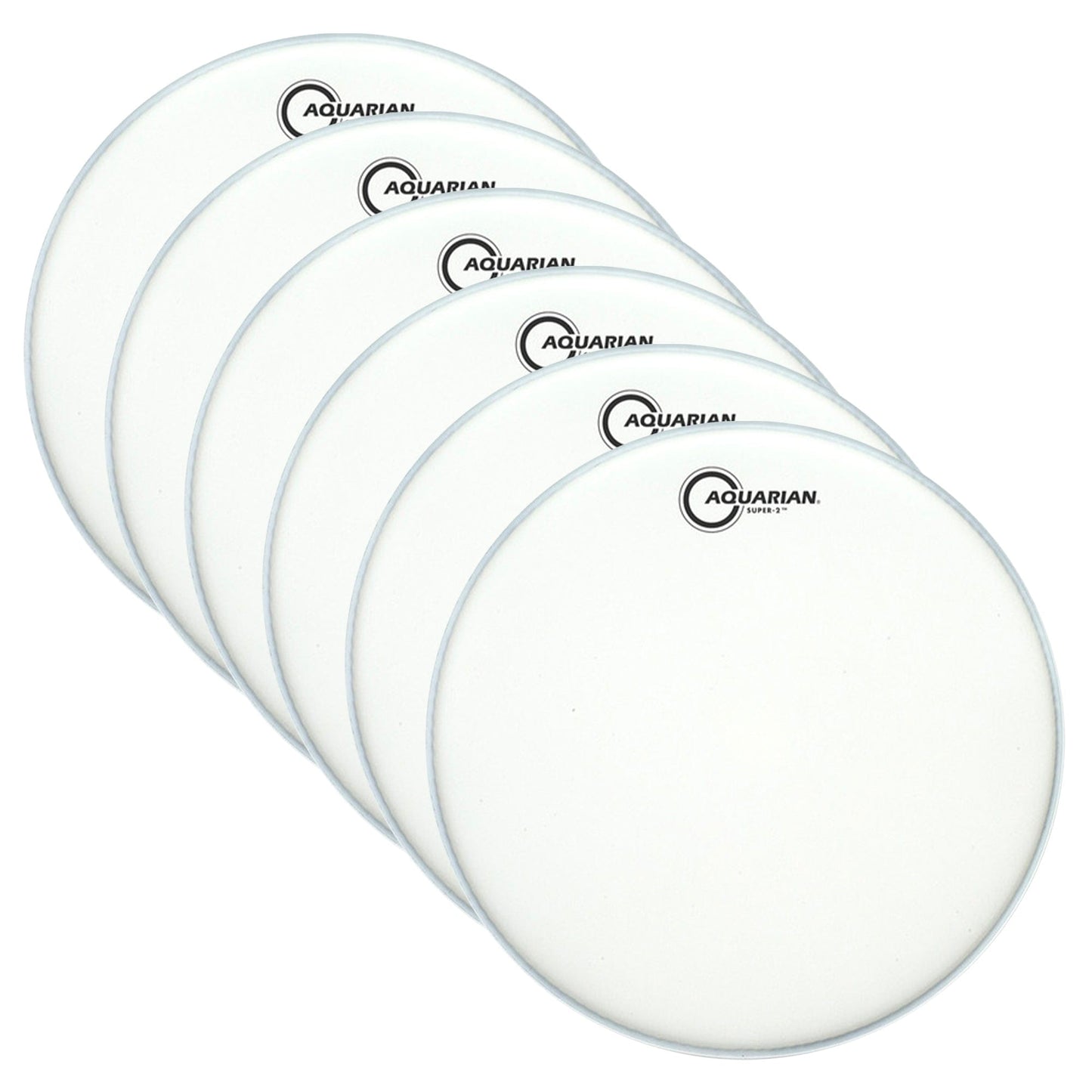 Aquarian 14" Super 2 Coated (6 Pack Bundle) Drums and Percussion / Parts and Accessories / Heads