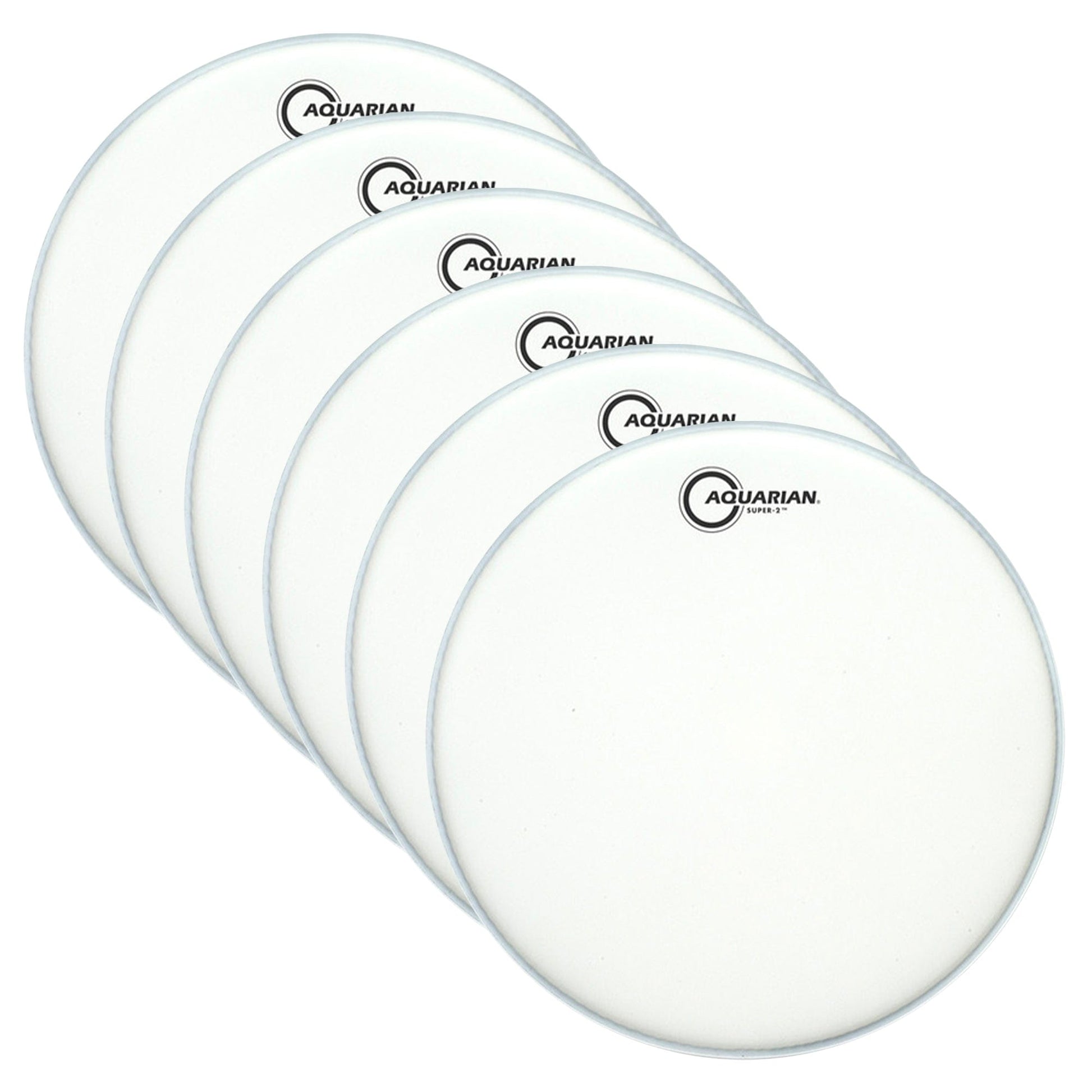 Aquarian 14" Super 2 Coated (6 Pack Bundle) Drums and Percussion / Parts and Accessories / Heads