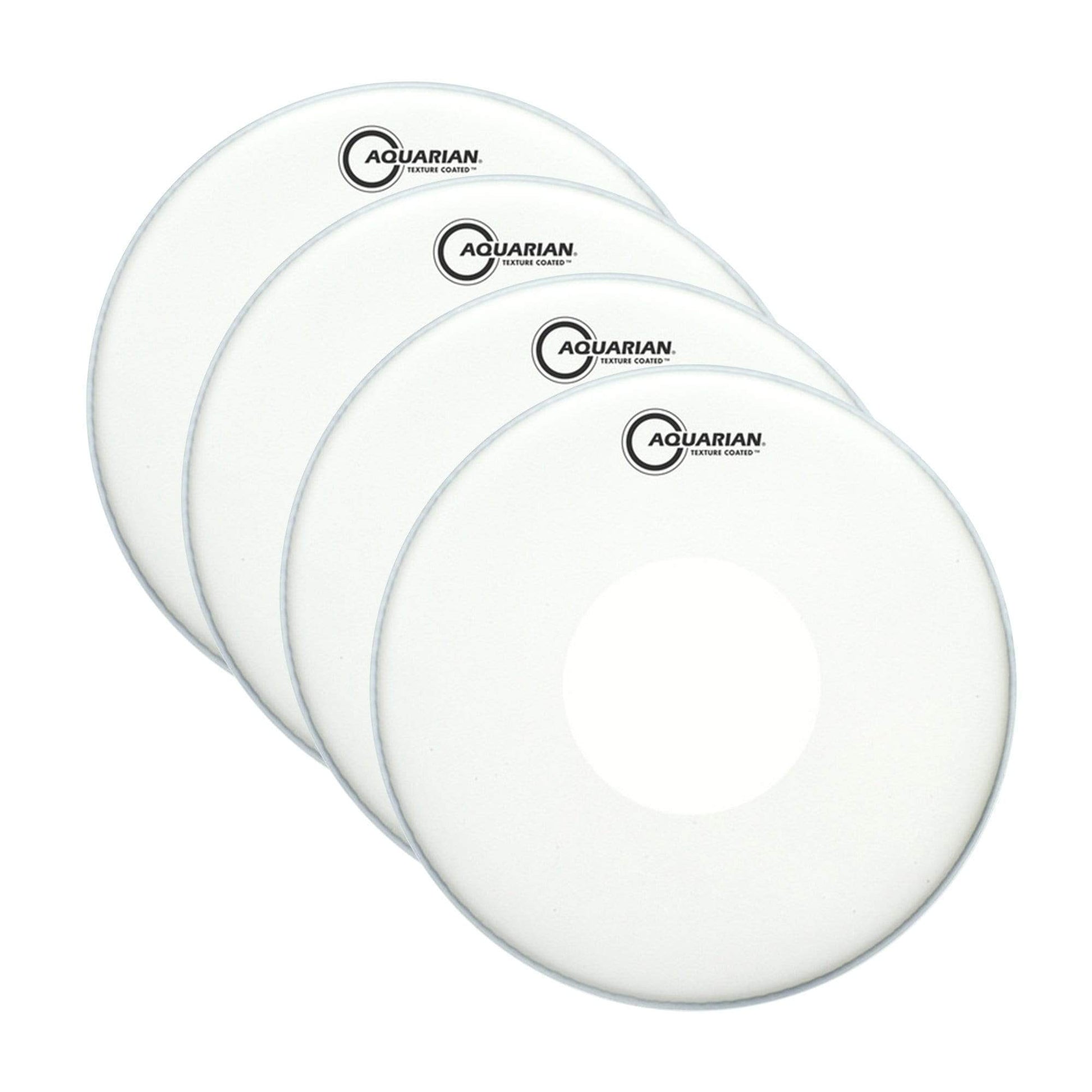Aquarian 14" Texture Coated w/Power Dot Underneath Snare Drum Head (4 Pack Bundle) Drums and Percussion / Parts and Accessories / Heads