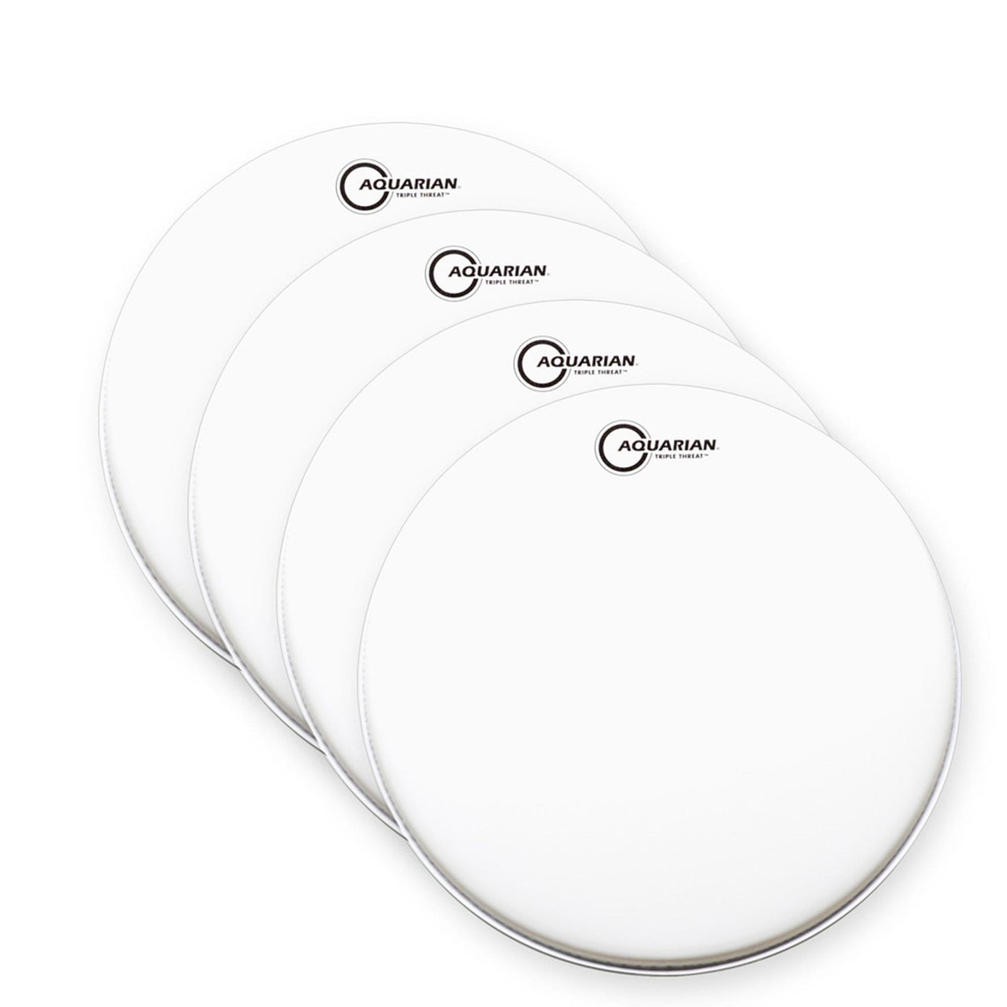 Aquarian 14" Triple Threat Snare Head (4 Pack Bundle) Drums and Percussion / Parts and Accessories / Heads