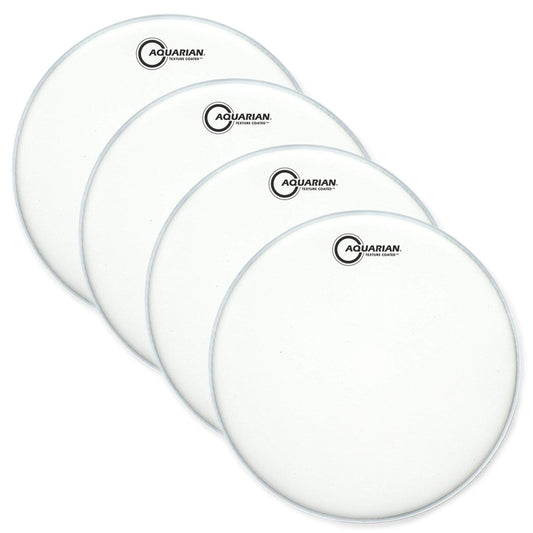Aquarian 14" White Texture Coated Batter (4 Pack Bundle) Drums and Percussion / Parts and Accessories / Heads