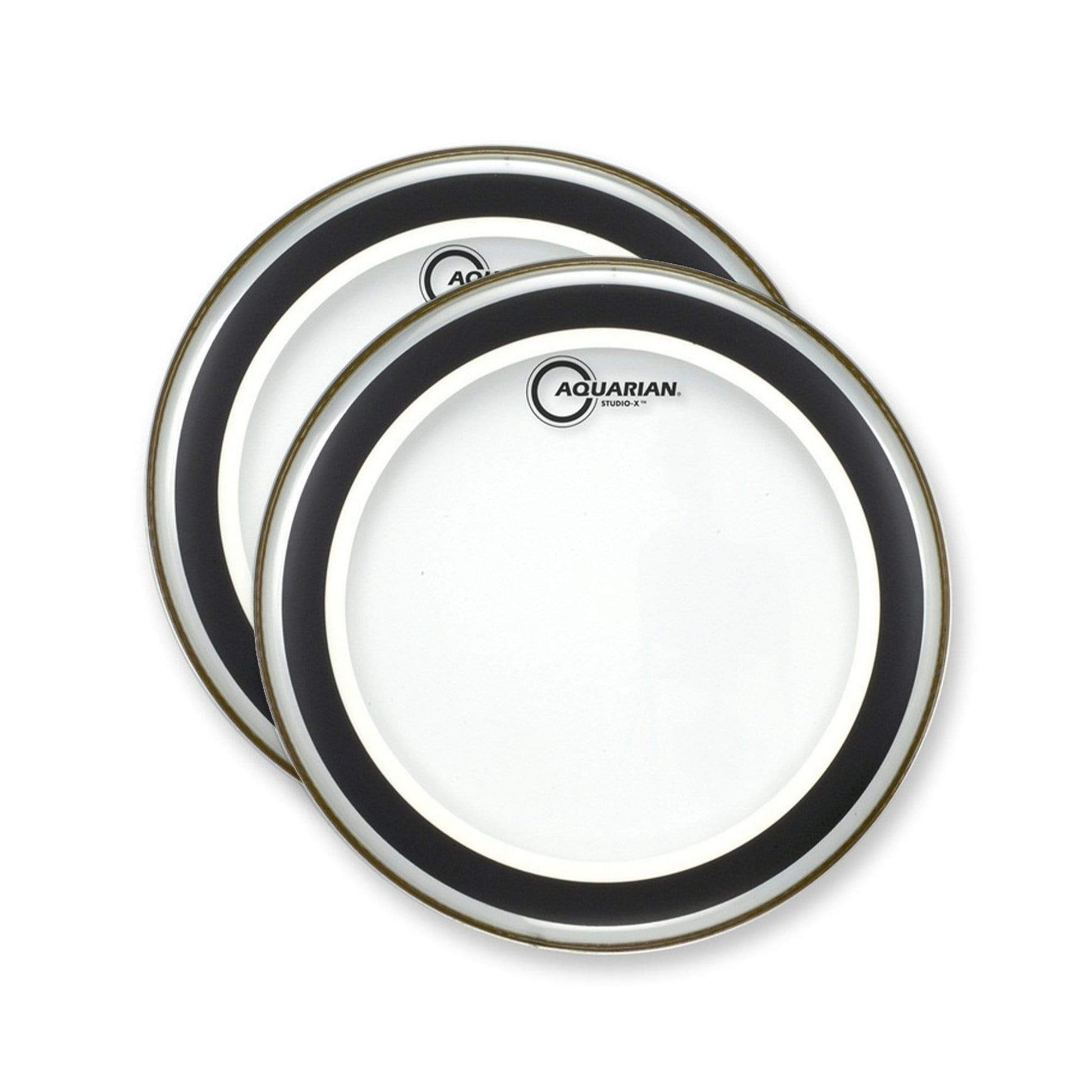 Aquarian 15" Studio-X Clear Drumhead (2 Pack Bundle) Drums and Percussion / Parts and Accessories / Heads
