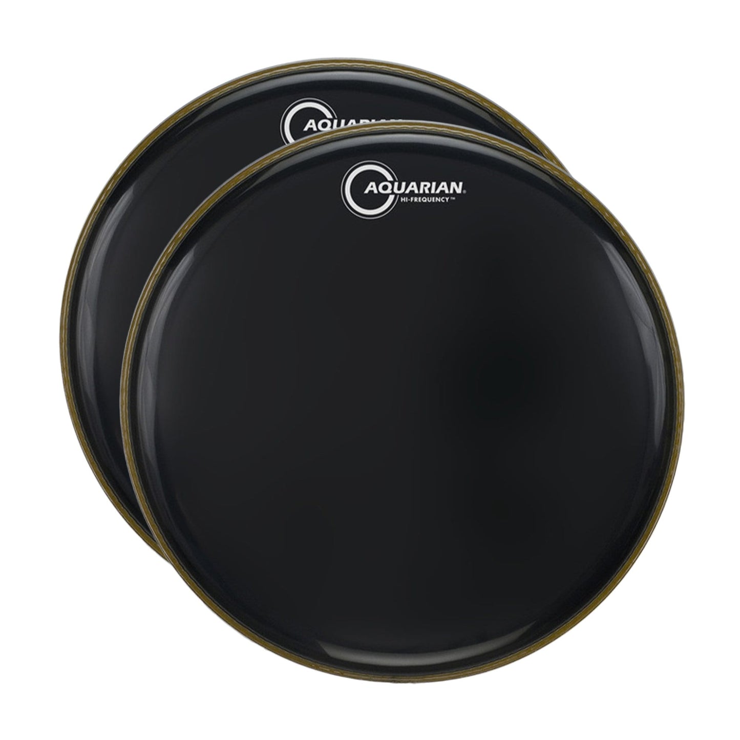 Aquarian 16" Hi-Frequency Drum Head Gloss Black (2 Pack Bundle) Drums and Percussion / Parts and Accessories / Heads