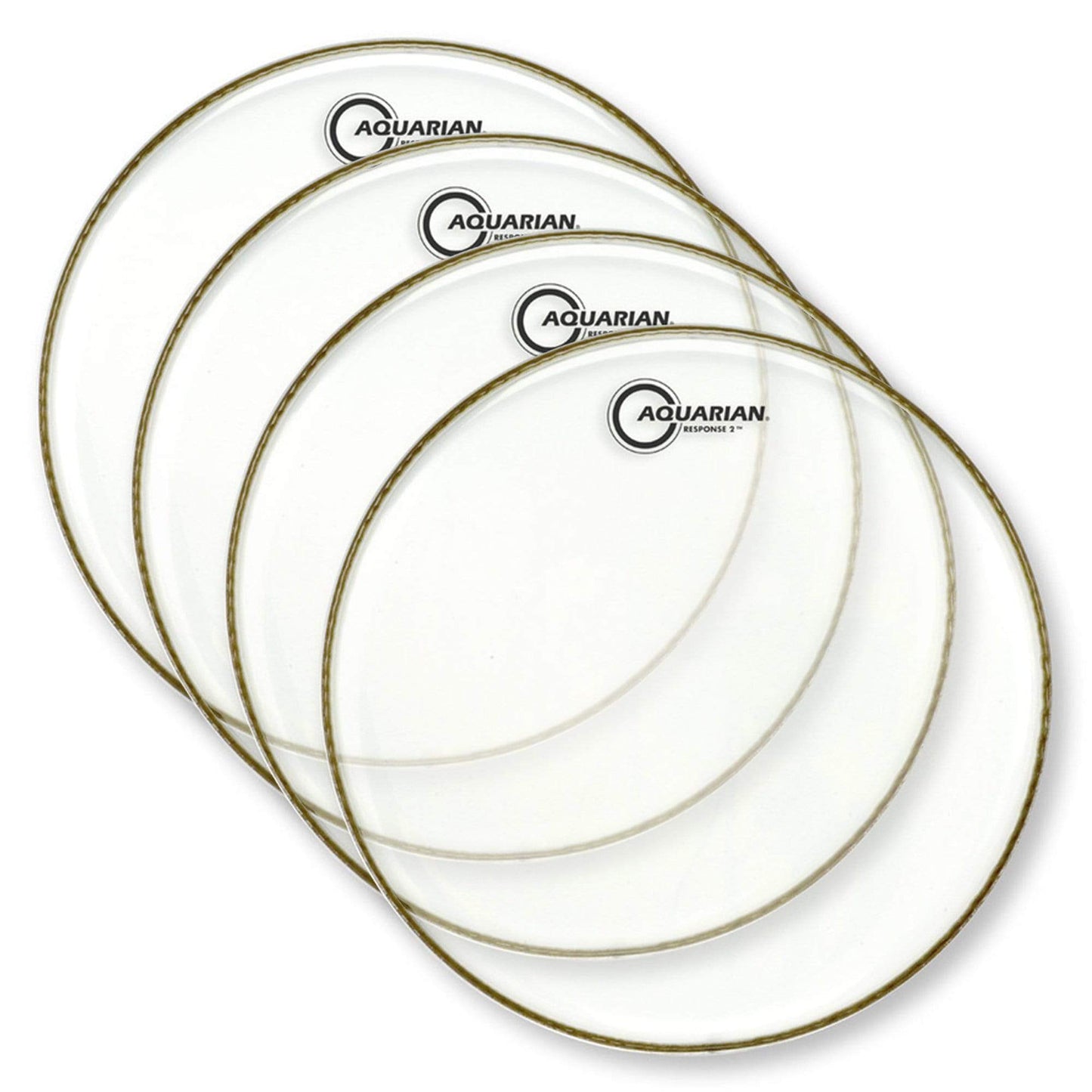 Aquarian 16" Response 2 Clear Batter (4 Pack Bundle) Drums and Percussion / Parts and Accessories / Heads