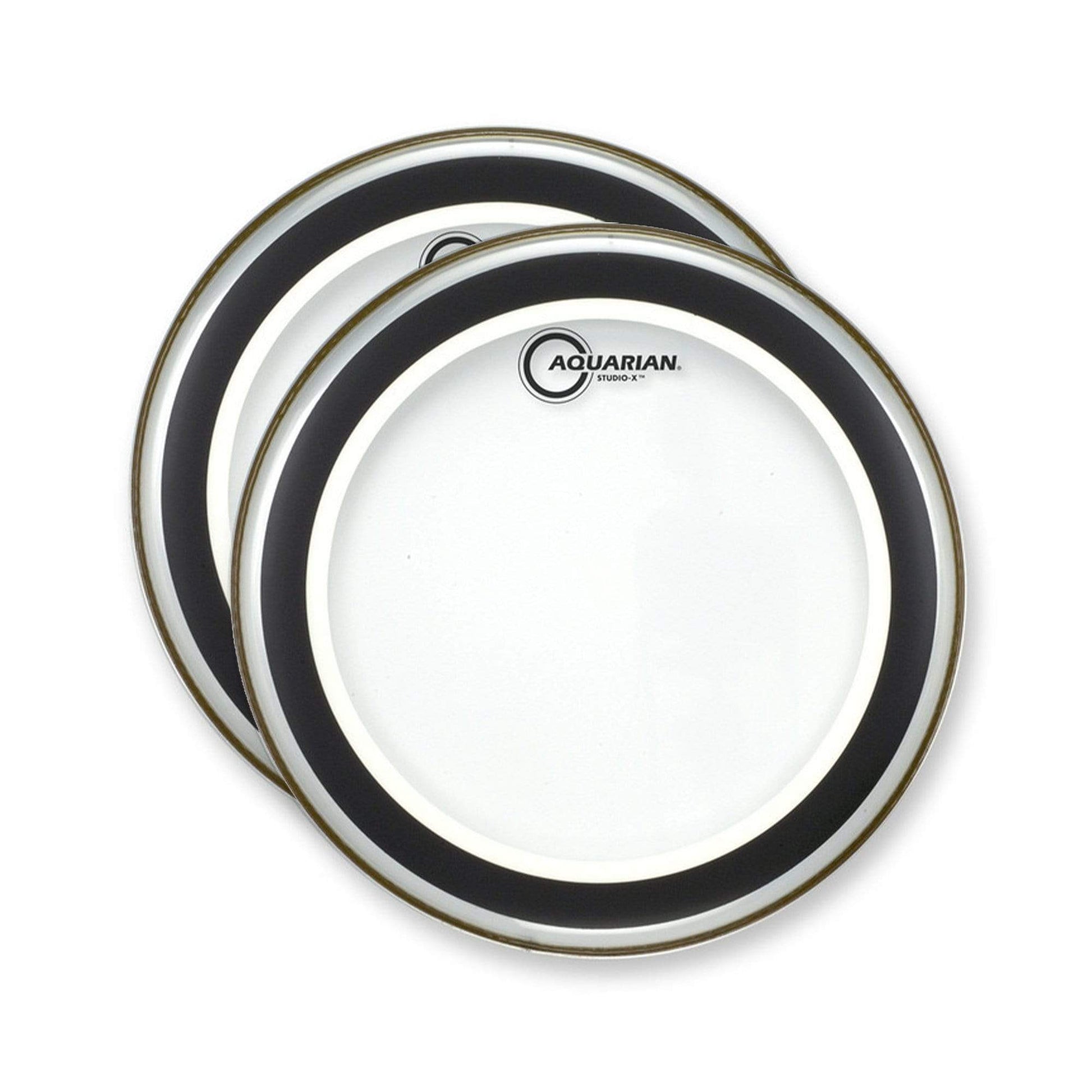 Aquarian 16" Studio-X Clear Drumhead (2 Pack Bundle) Drums and Percussion / Parts and Accessories / Heads