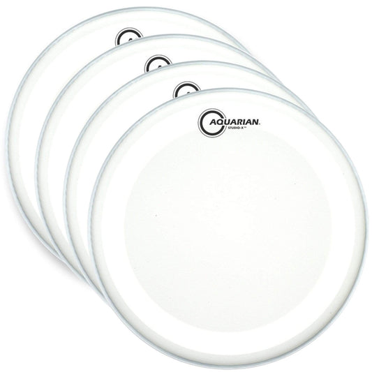 Aquarian 18" Studio-X Coated (4 Pack Bundle) Drums and Percussion / Parts and Accessories / Heads