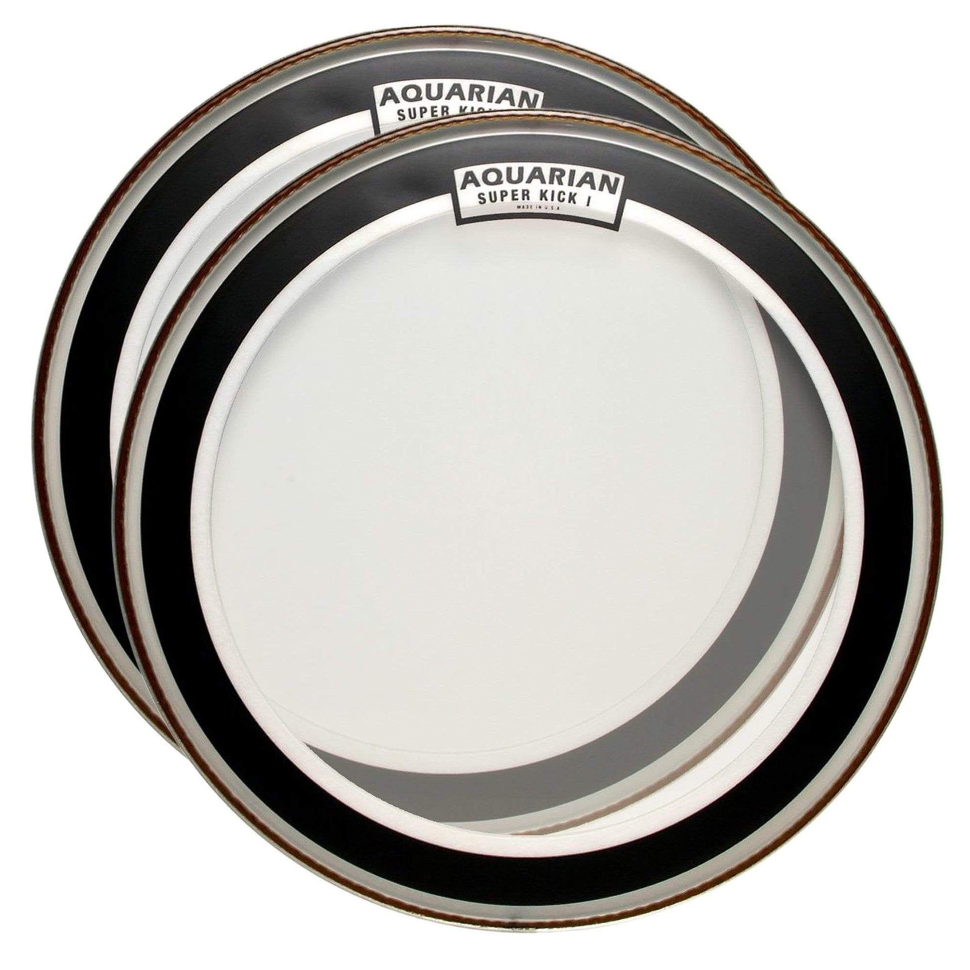 Aquarian 20" Super Kick I Clear Single Ply Bass Drumhead (2 Pack Bundle) Drums and Percussion / Parts and Accessories / Heads
