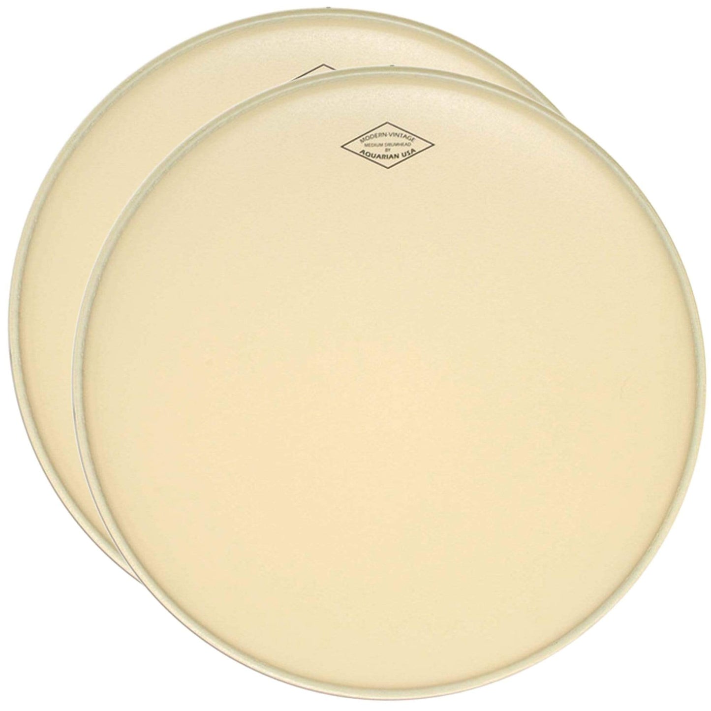 Aquarian 22" Modern Vintage Bass Drum Head w/No Felt Strip (2 Pack Bundle) Drums and Percussion / Parts and Accessories / Heads