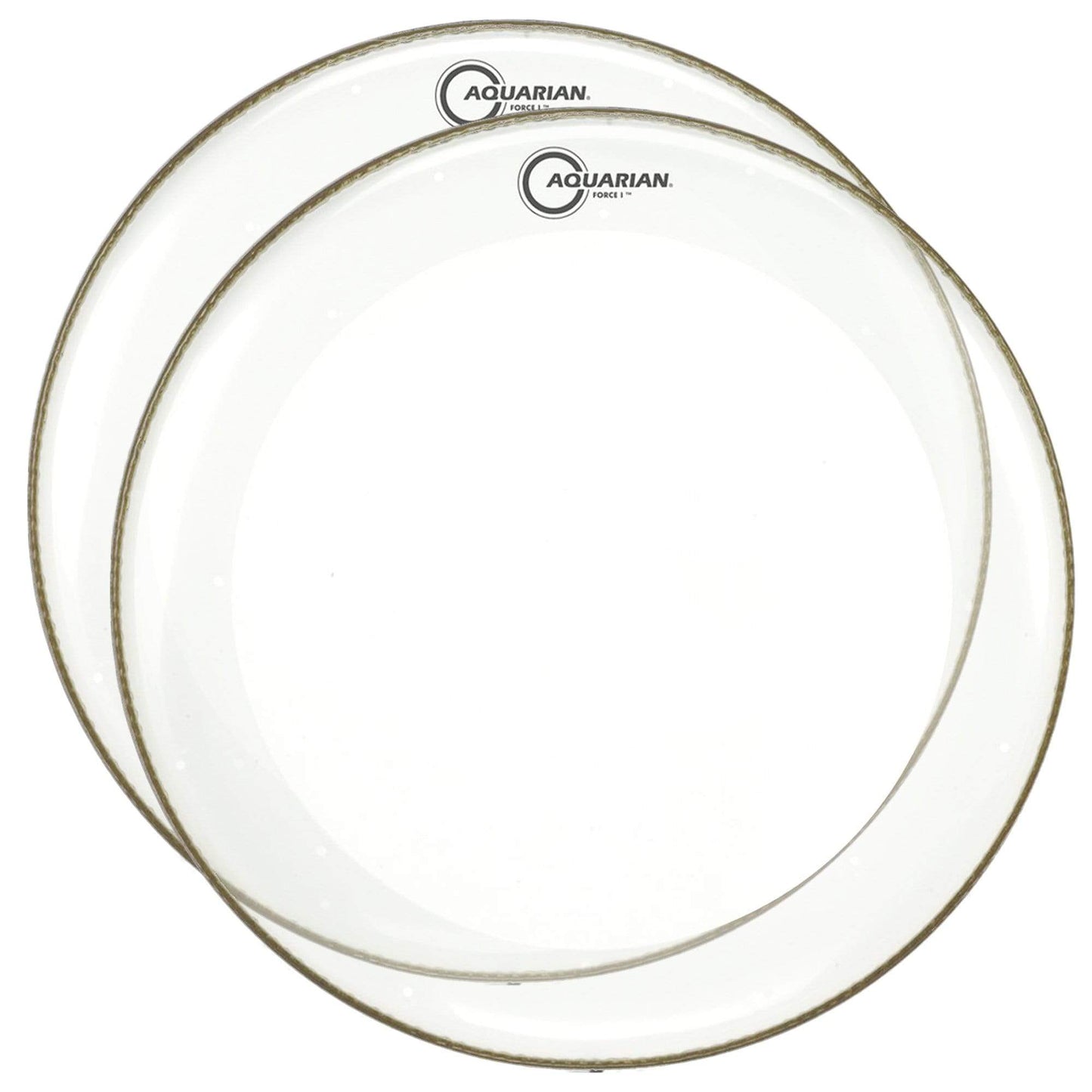 Aquarian 26" Force I Clear Bass Drum Batter Head (2 Pack Bundle) Drums and Percussion / Parts and Accessories / Heads
