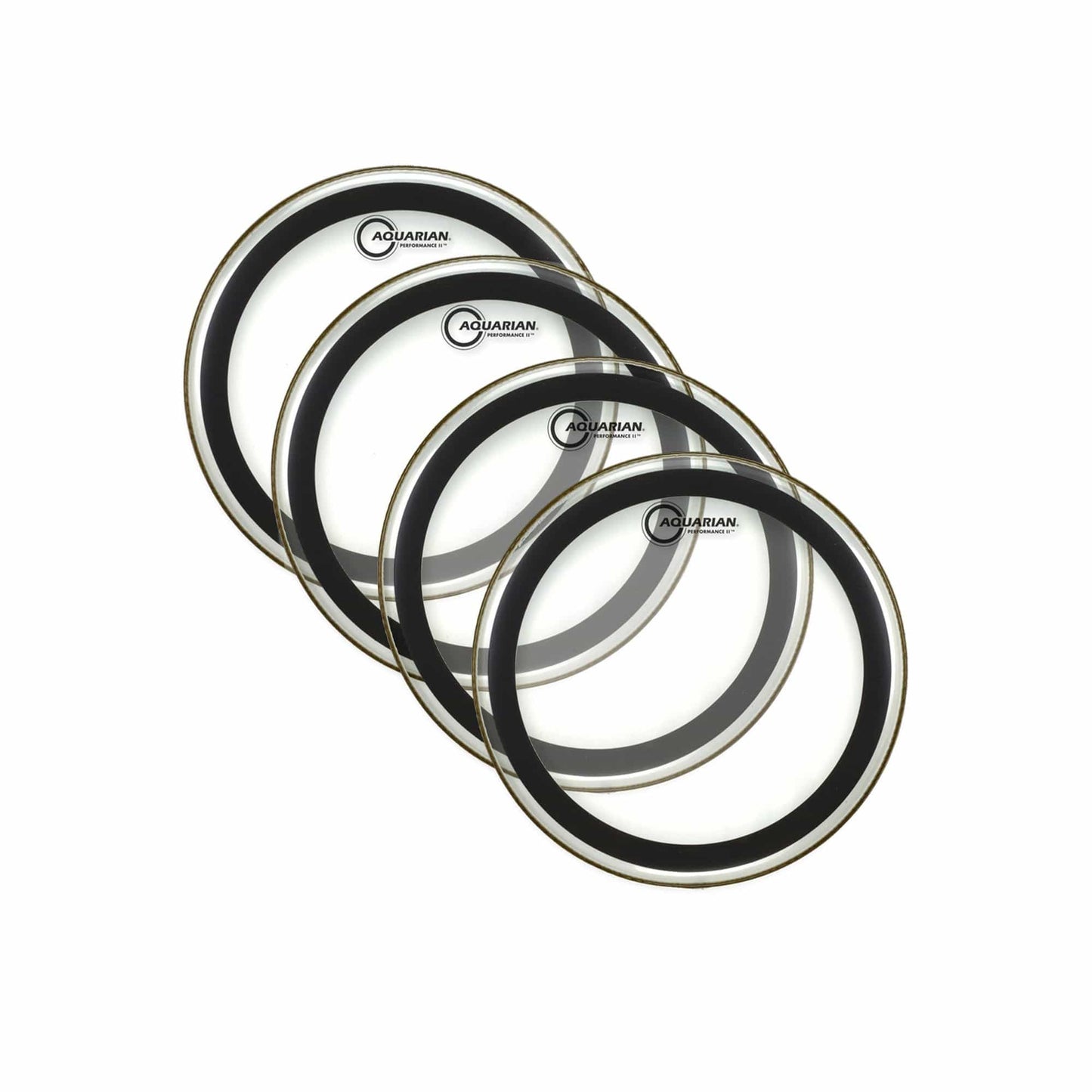 Aquarian 8" Performance II Clear Drumhead (4 Pack Bundle) Drums and Percussion / Parts and Accessories / Heads