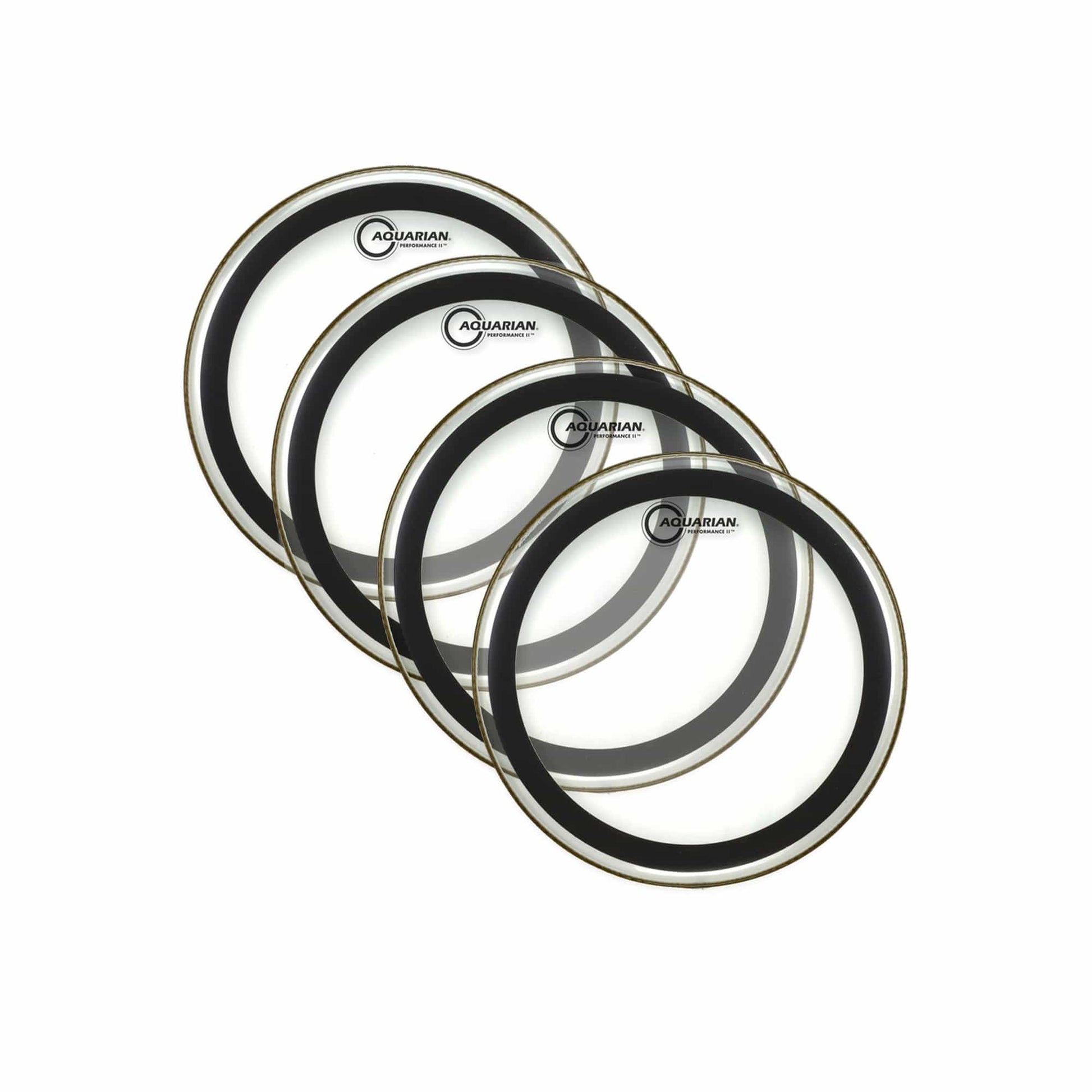 Aquarian 8" Performance II Clear Drumhead (4 Pack Bundle) Drums and Percussion / Parts and Accessories / Heads