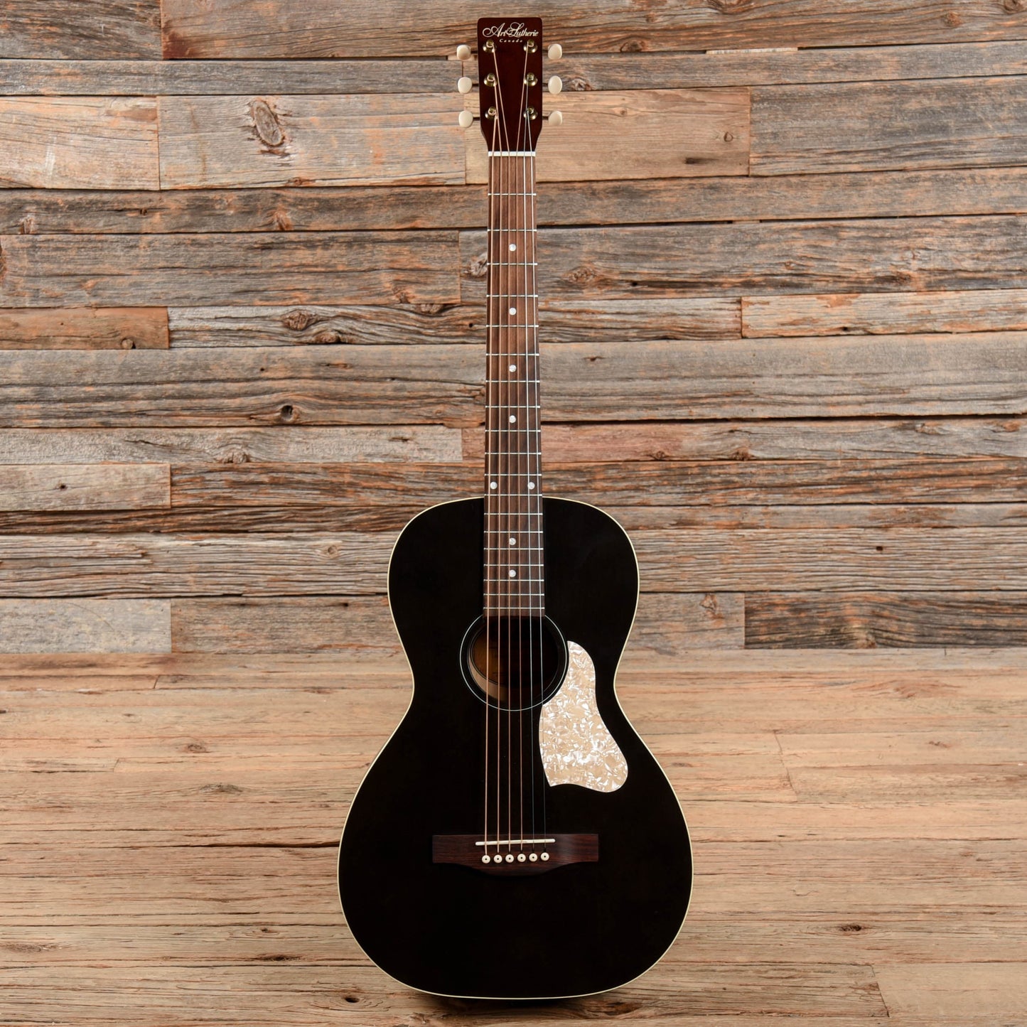 Art & Lutherie Roadhouse Parlor Acoustic-Electric Guitar Faded Black Acoustic Guitars / Parlor
