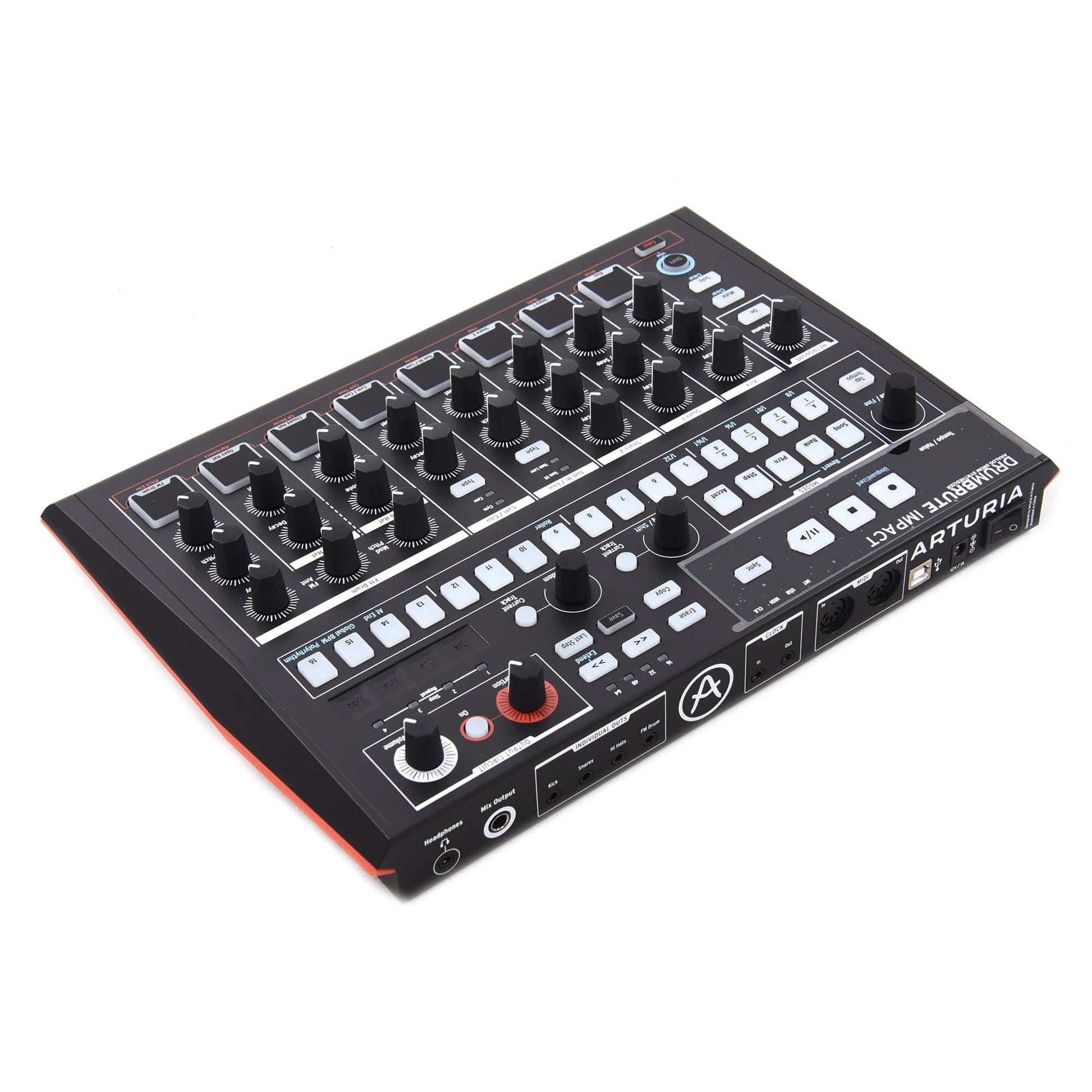 Arturia DrumBrute Impact Analog Drum Synthesizer Noir Edition Drums and Percussion / Drum Machines and Samplers