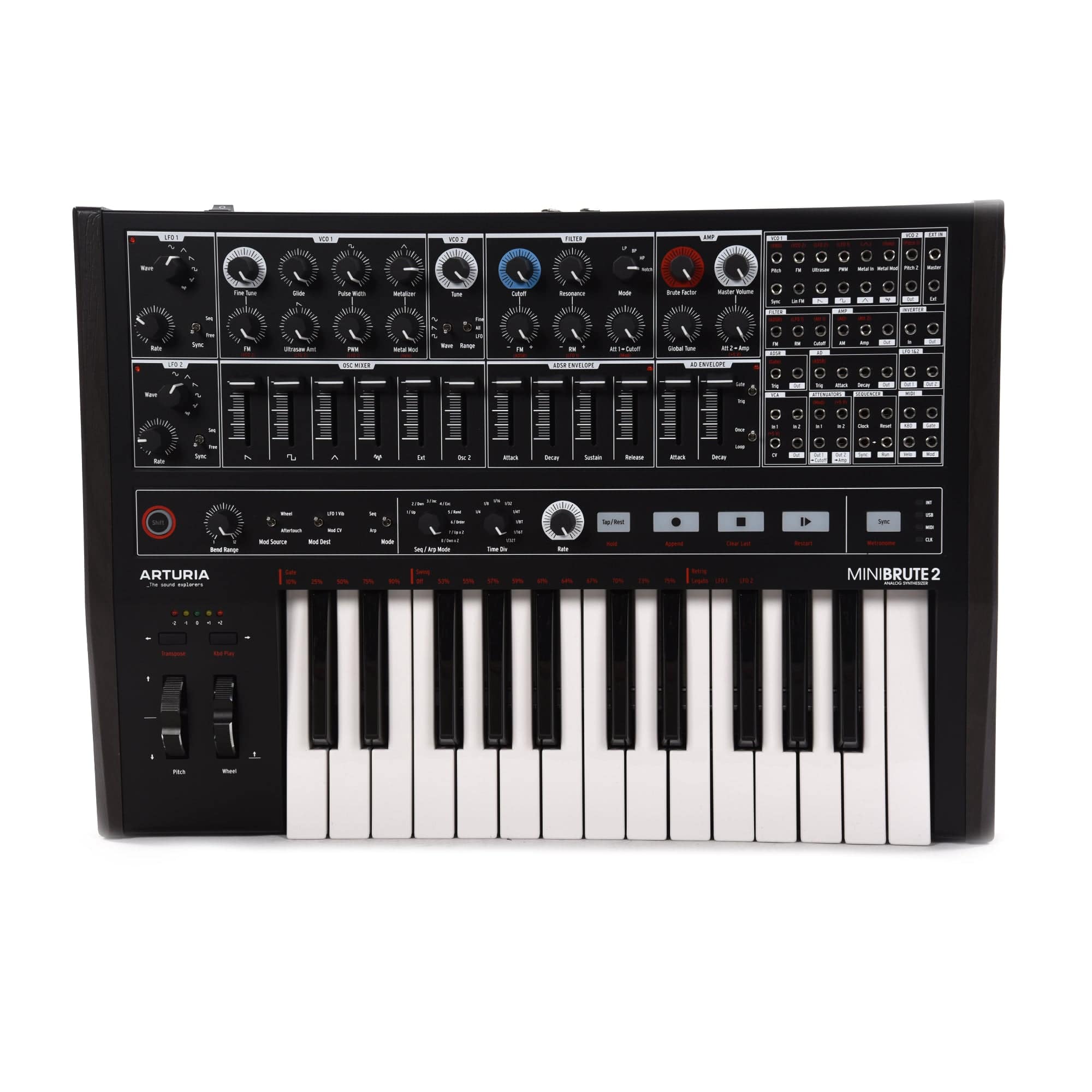 Arturia MiniBrute 2 Analog Monosynth Noir Edition Keyboards and Synths / Synths / Analog Synths