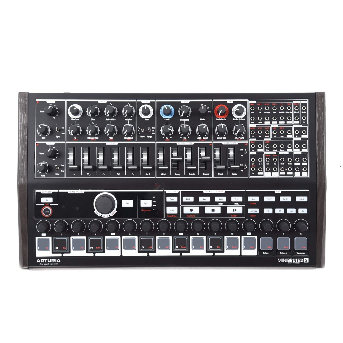 Arturia MiniBrute 2S Semi-Modular Sequence Machine Noir Edition Keyboards and Synths / Synths / Modular Synths