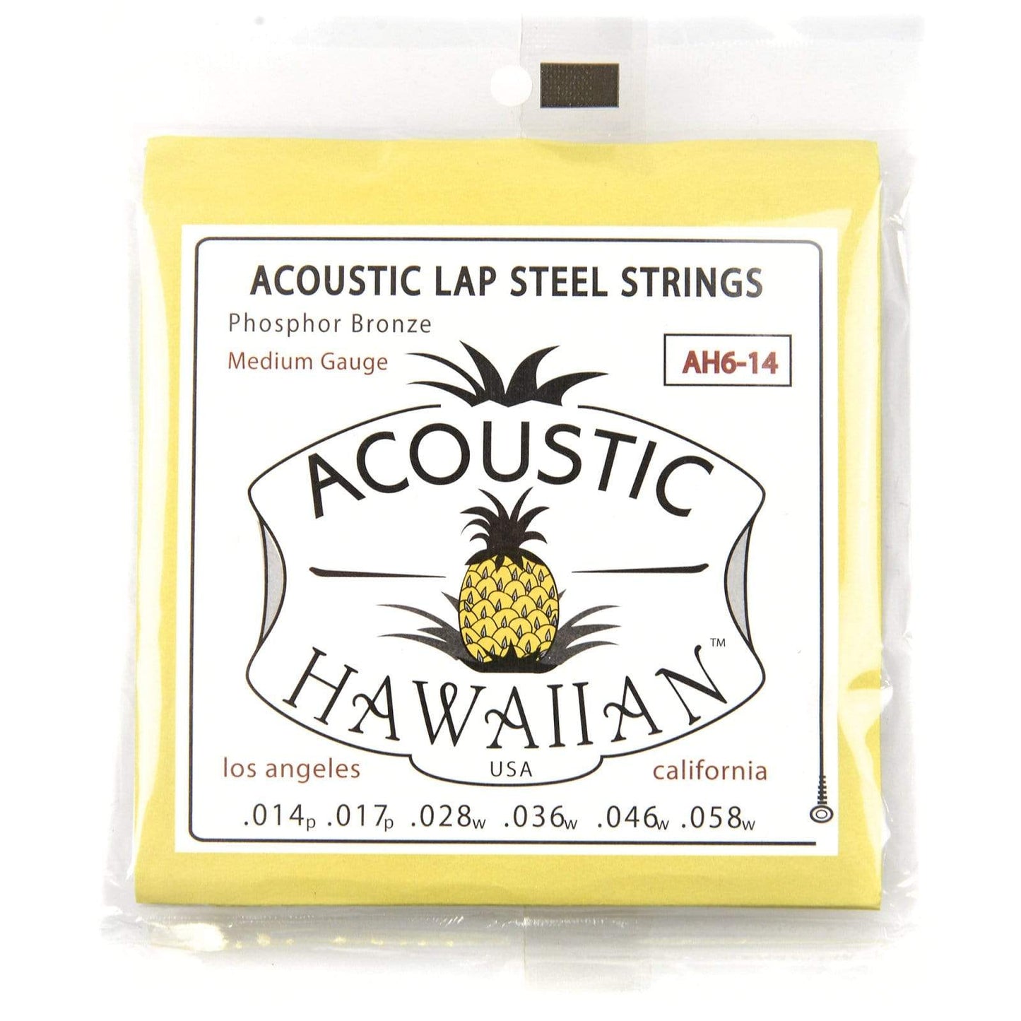Asher Acoustic Hawaiian Lap Steel Strings Phosphor Bronze Medium 14-58 Accessories / Strings / Guitar Strings