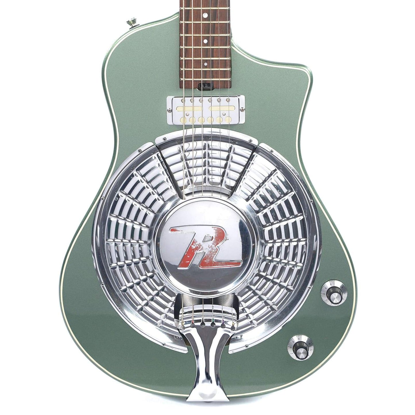 Asher Resosonic Rambler Metallic Green w/Lollar Gold Foil Electric Guitars / Semi-Hollow