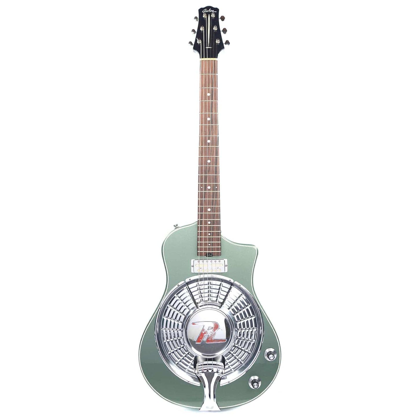Asher Resosonic Rambler Metallic Green w/Lollar Gold Foil Electric Guitars / Semi-Hollow