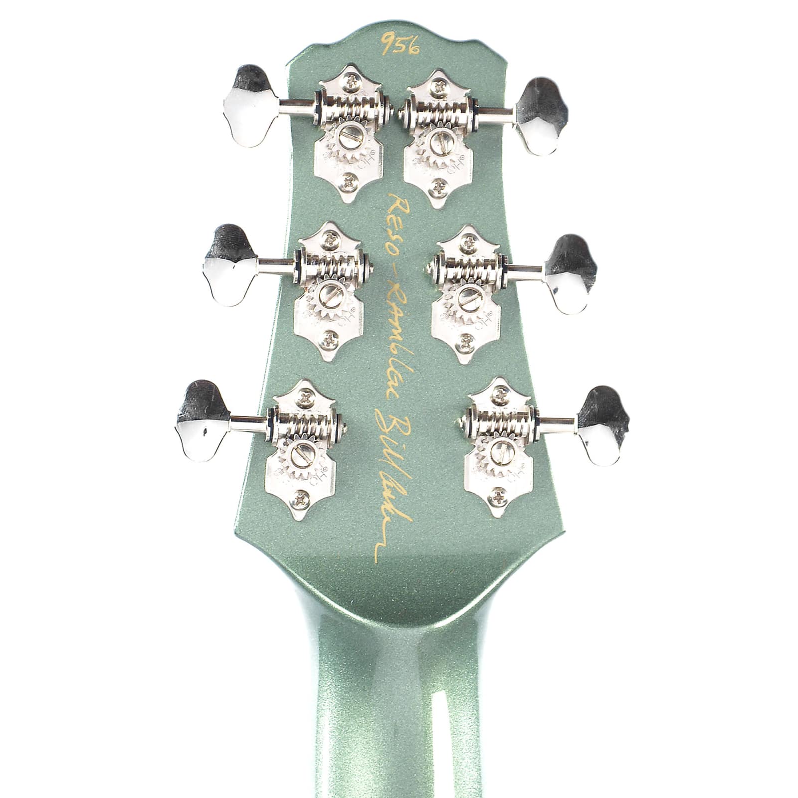 Asher Resosonic Rambler Metallic Green w/Lollar Gold Foil Electric Guitars / Semi-Hollow