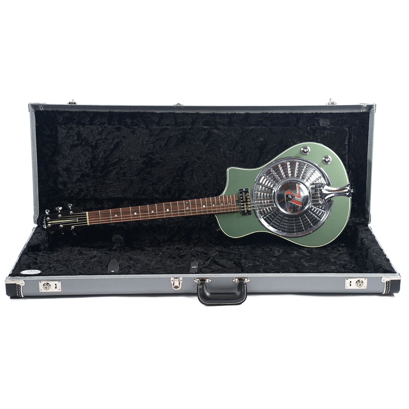 Asher Resosonic Rambler Metallic Green w/Lollar Gold Foil Electric Guitars / Semi-Hollow